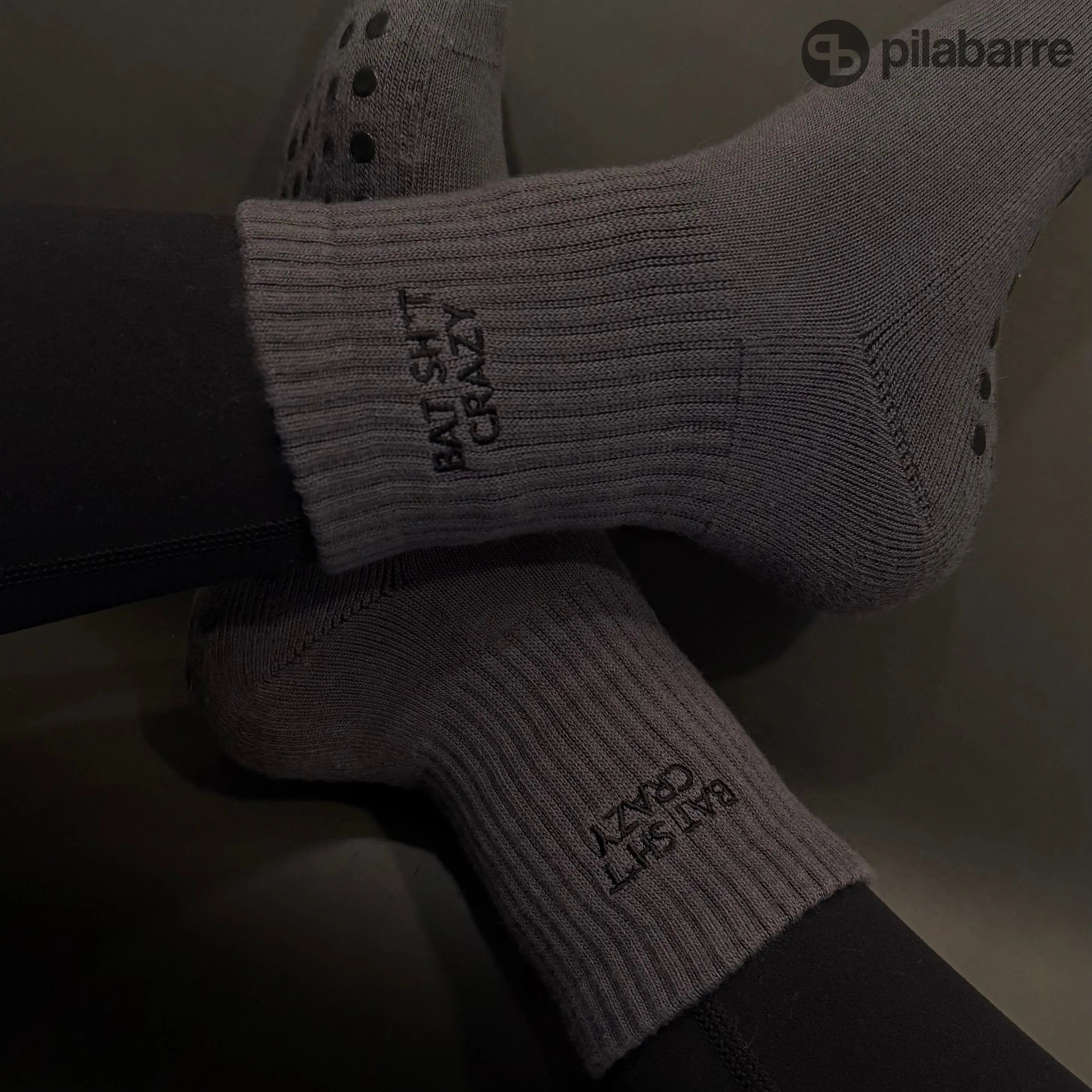 Bat Sh*t Crazy Halloween Grip Socks My Store