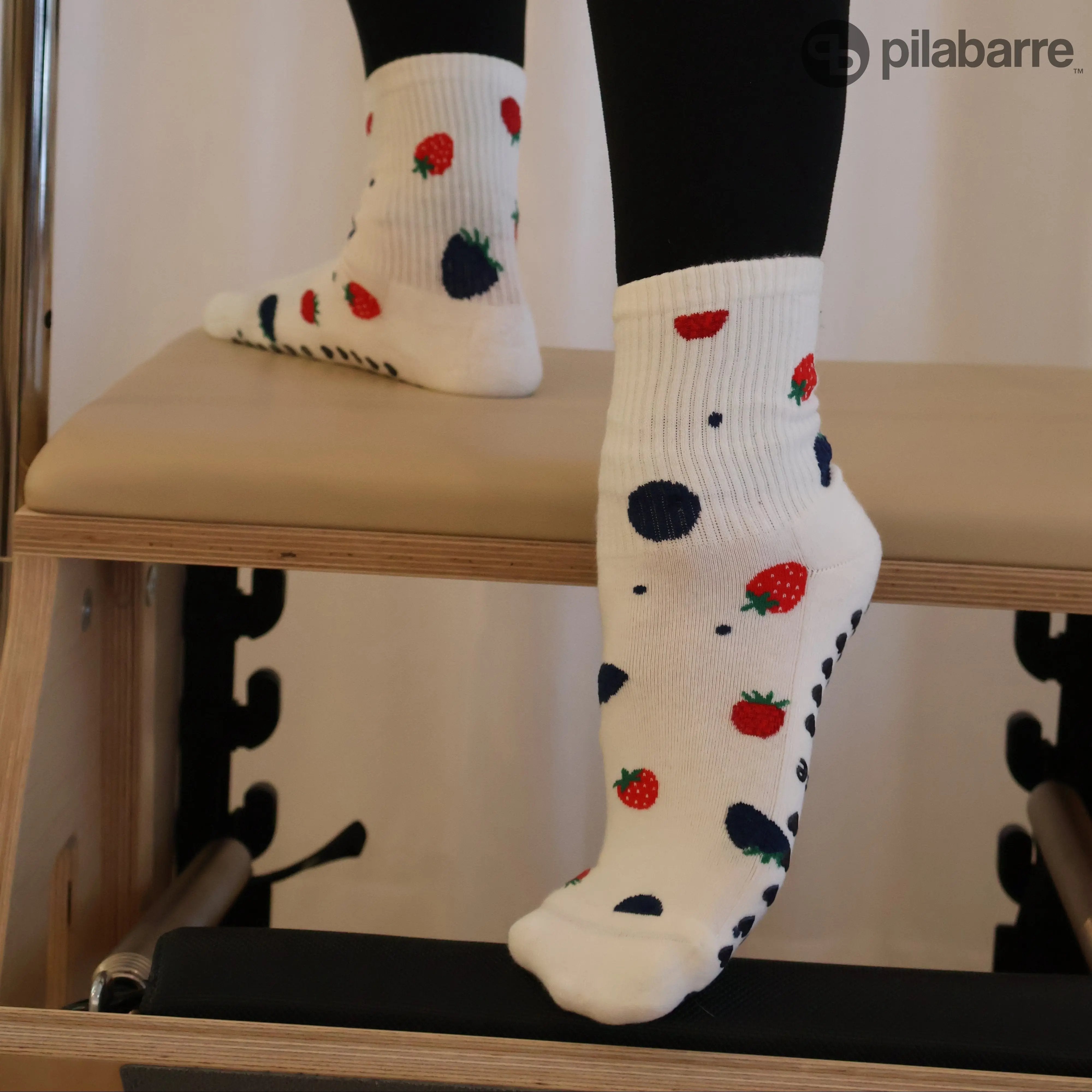 Cute Berry Barre Grip socks