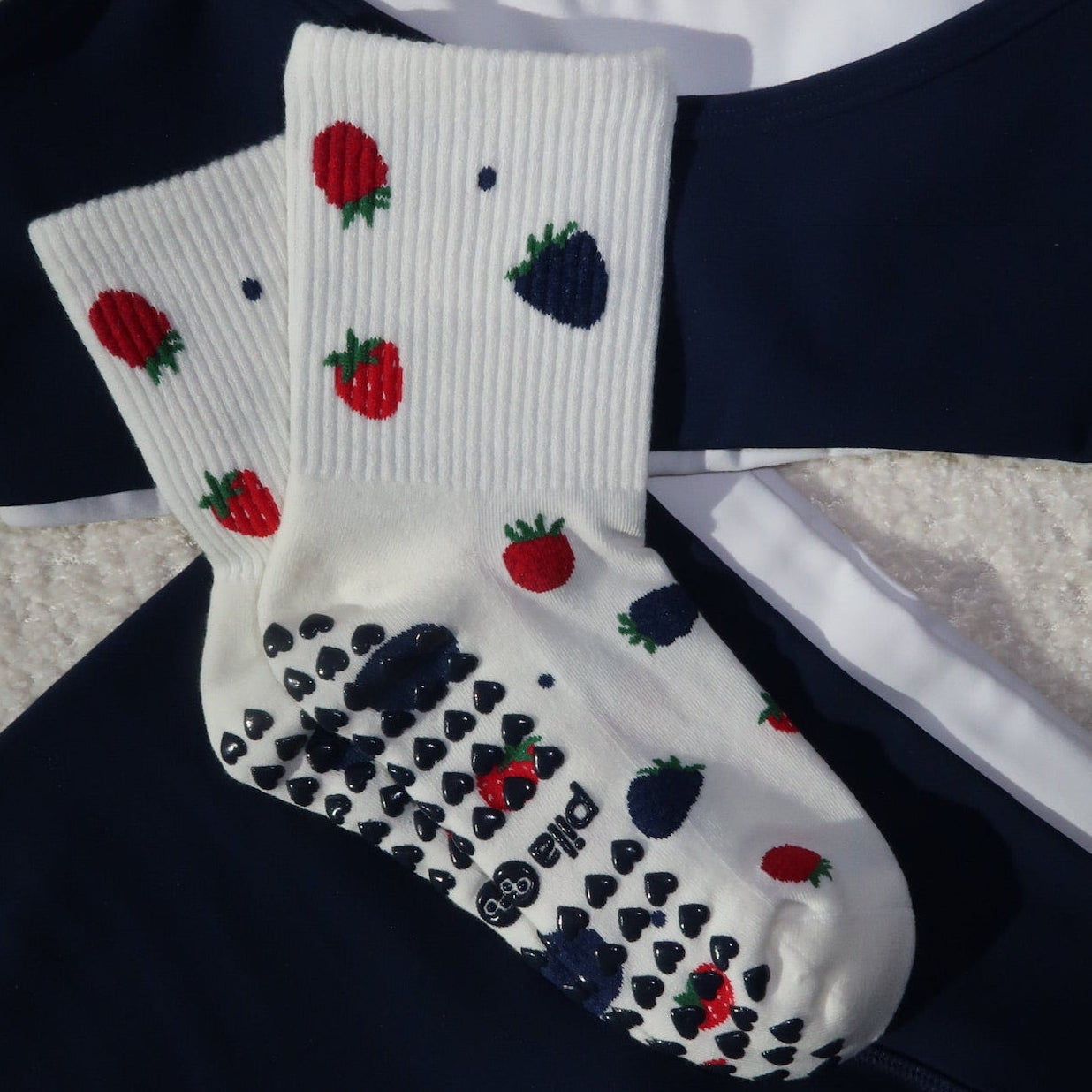 Berries & Cream Grip Socks