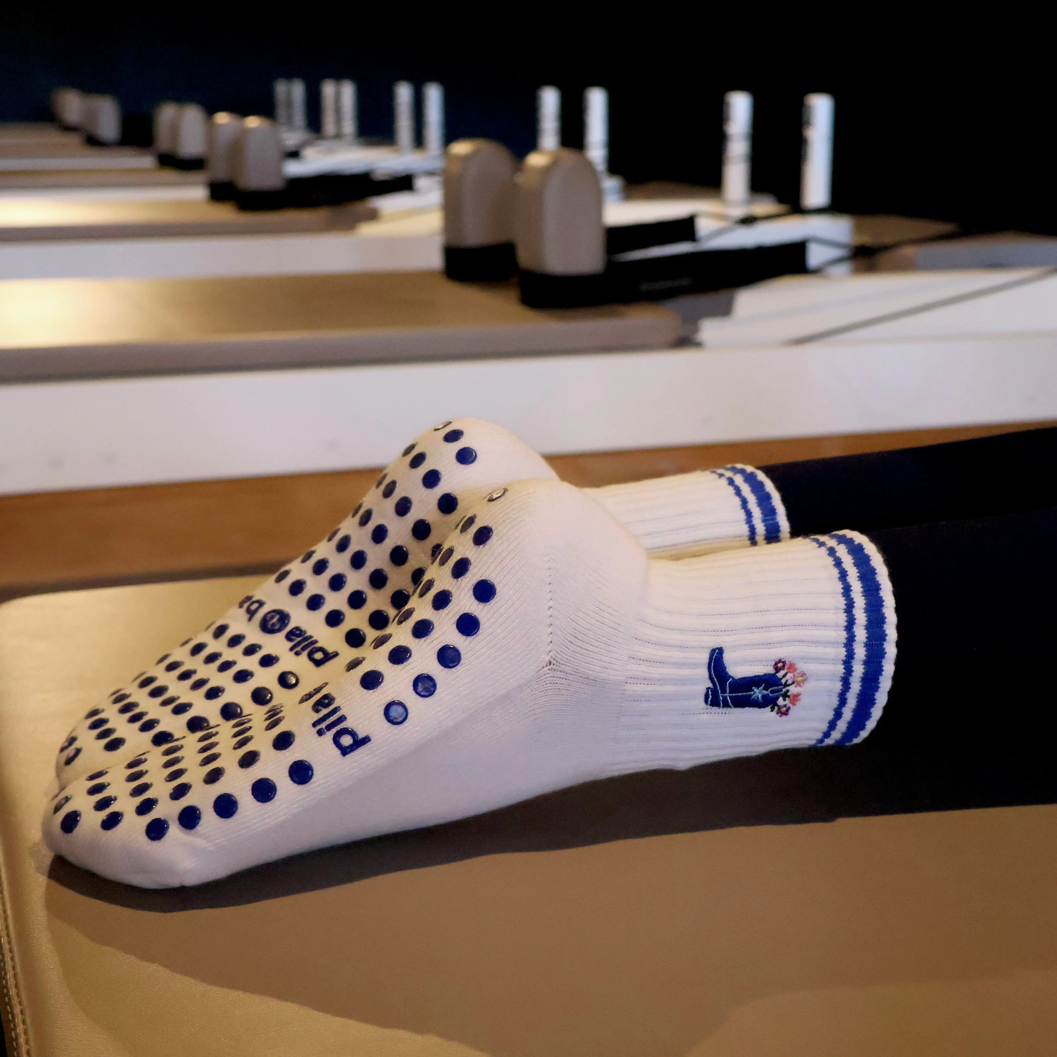 Coastal cowgirl barre socks