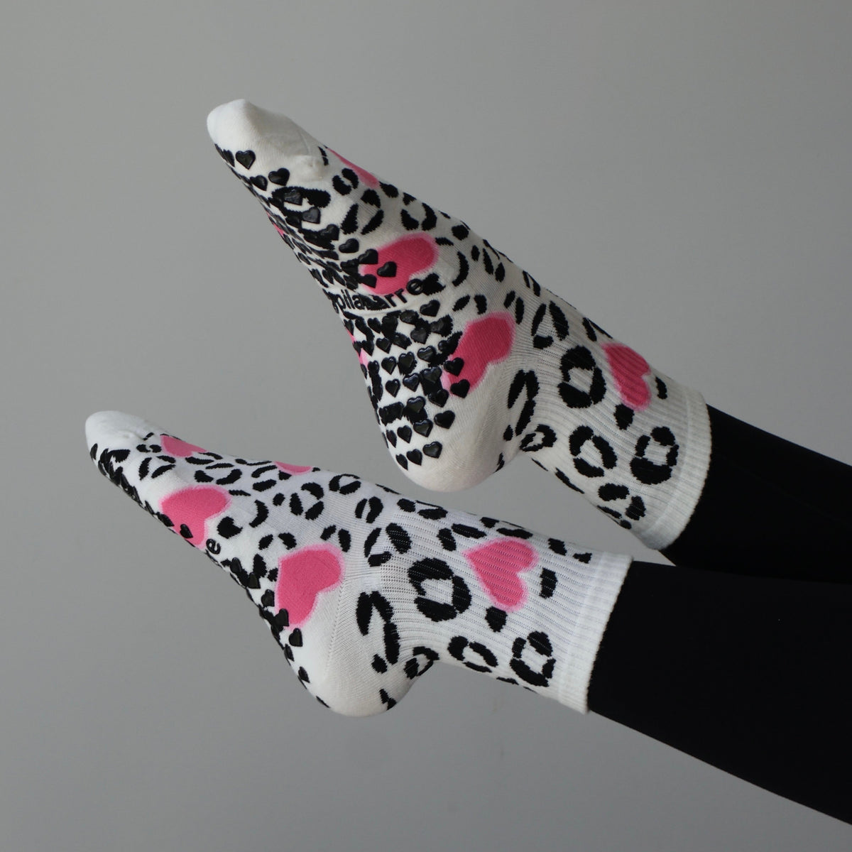 Cheetah barre socks - pink