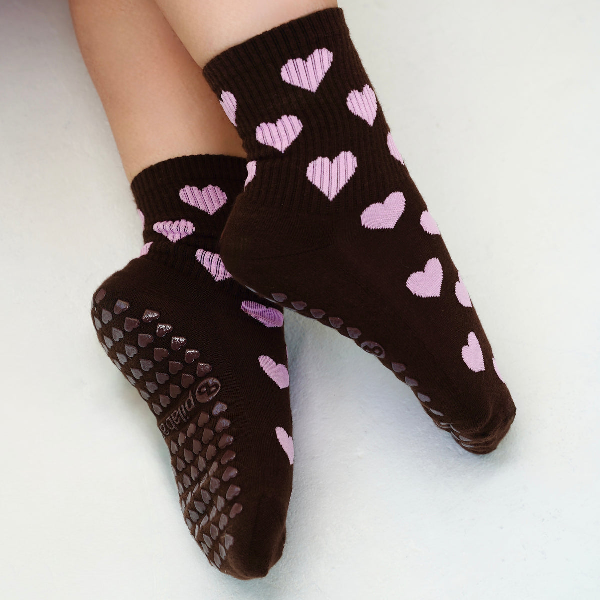 Cocoa Heart pilates Socks 2