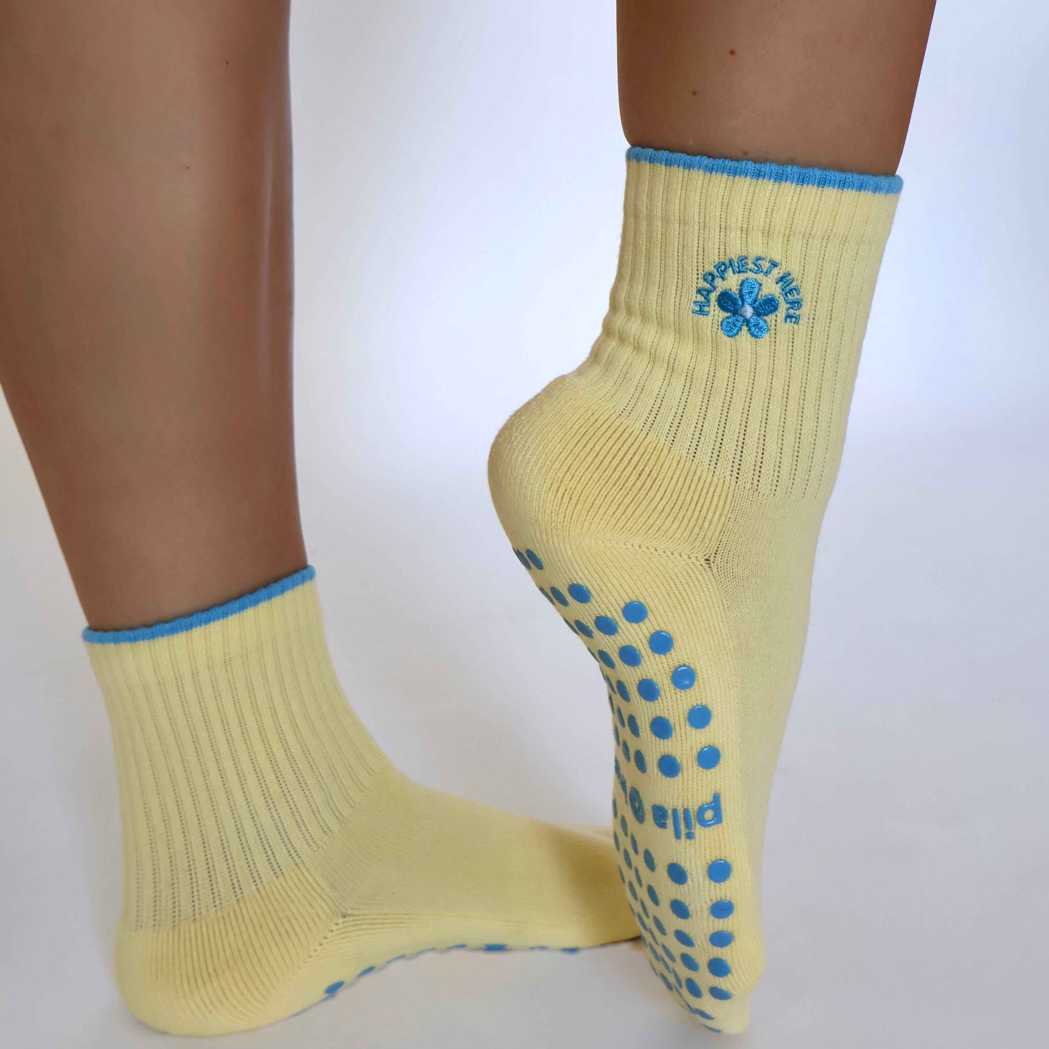 CutestYellowpilatessocks-happiestHere-