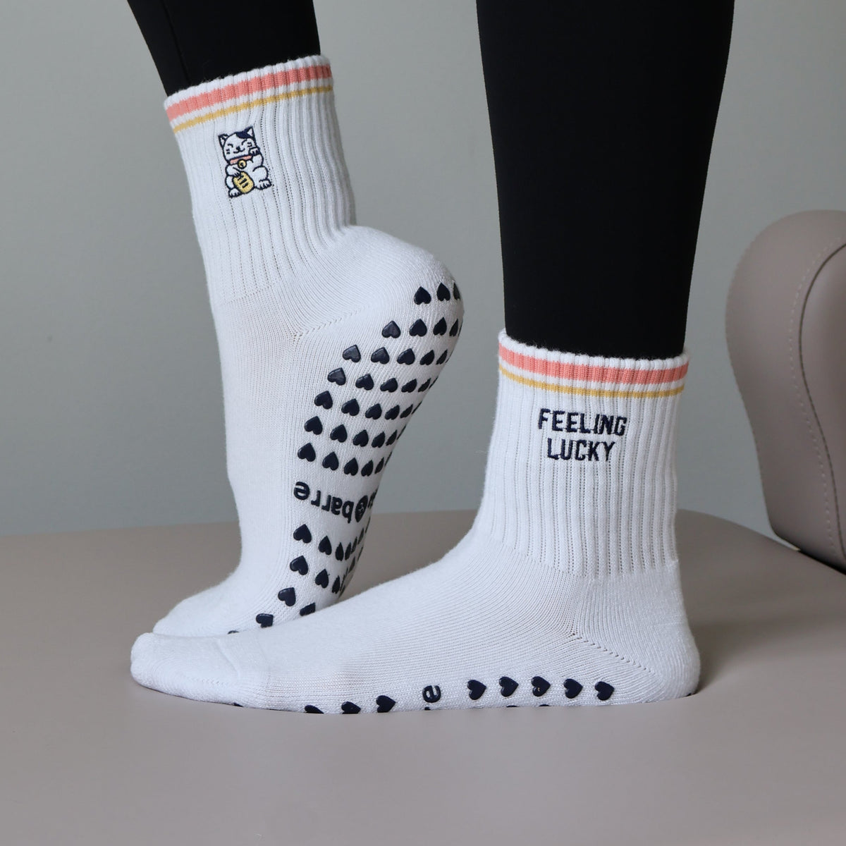 Feeling lucky pilates socks from pilabarre