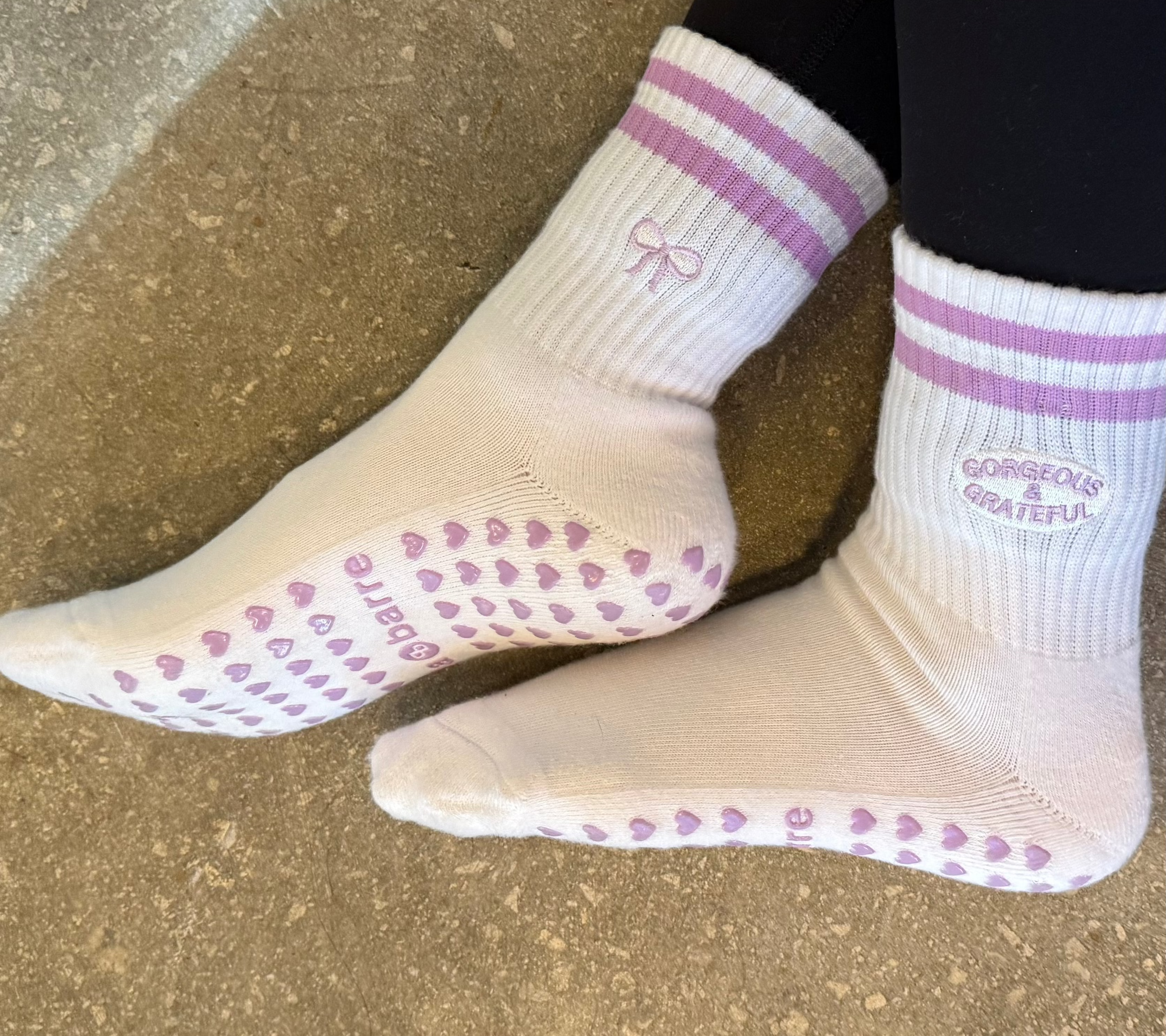 Gorgeous & Grateful Grip Sock My Store Pila-Barre Gorgeous & Grateful Grip Sock