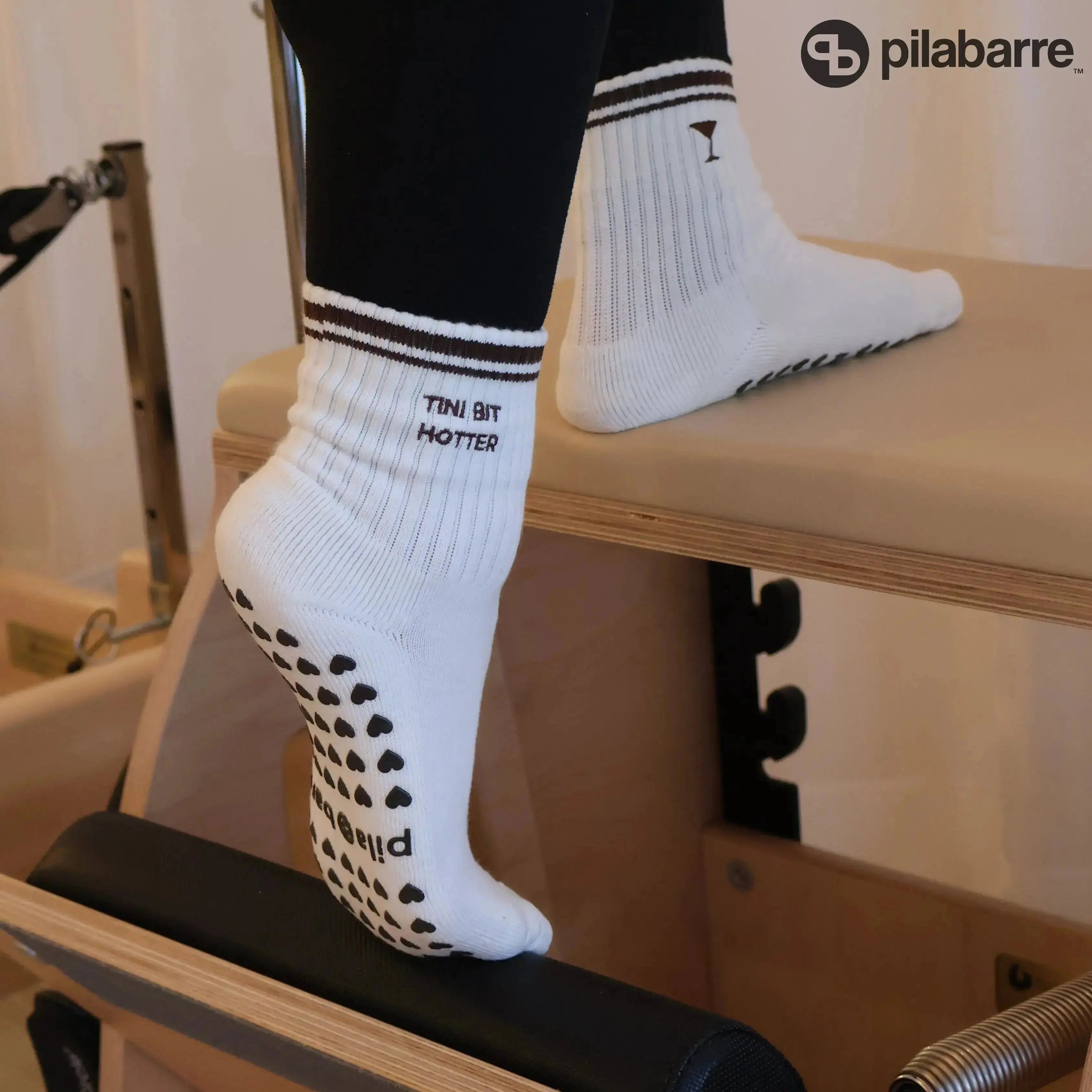 tini bit hotter grip socks for pilates - martini pilates socks