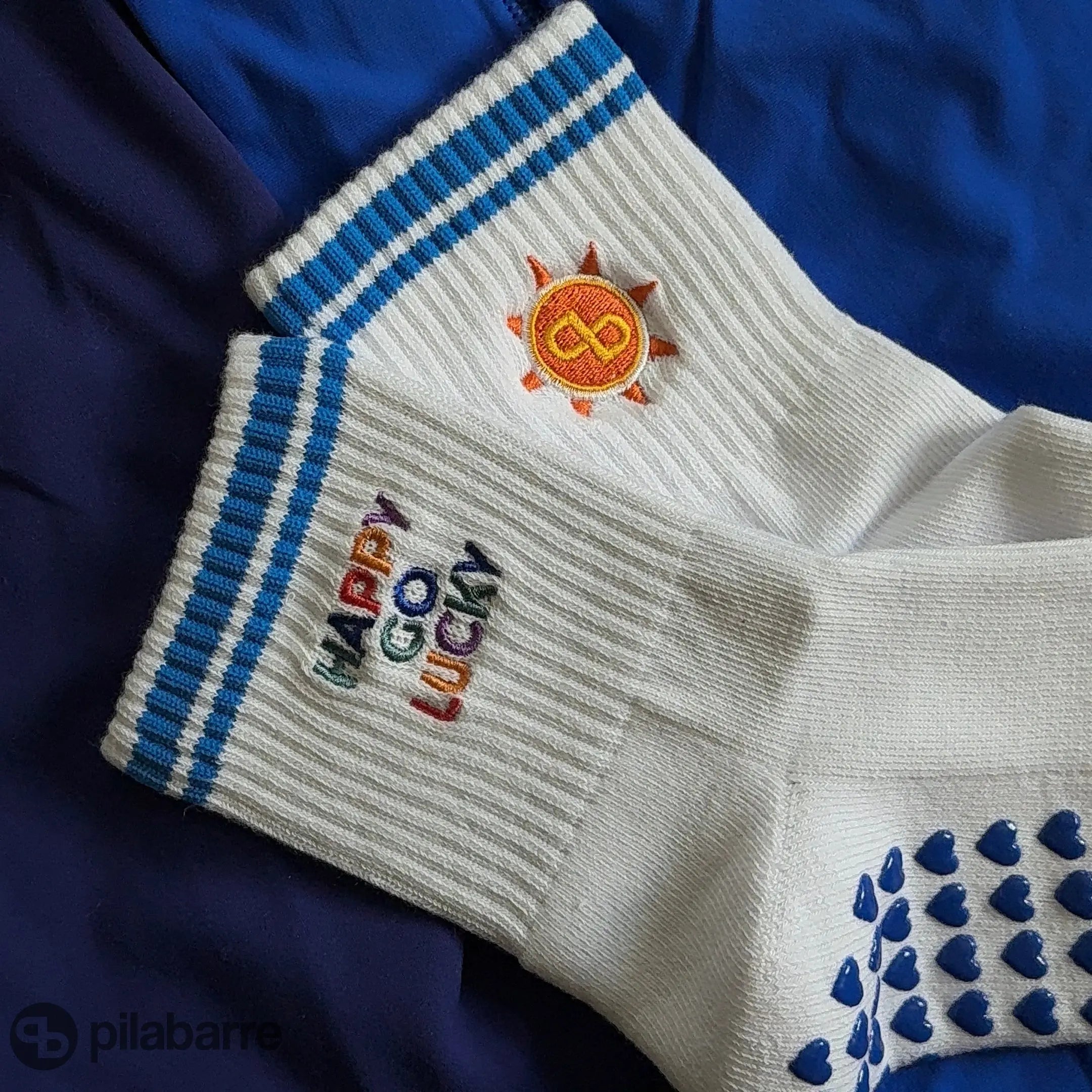 Happy Go Lucky Grip Sock Socks My Store Pila-Barre