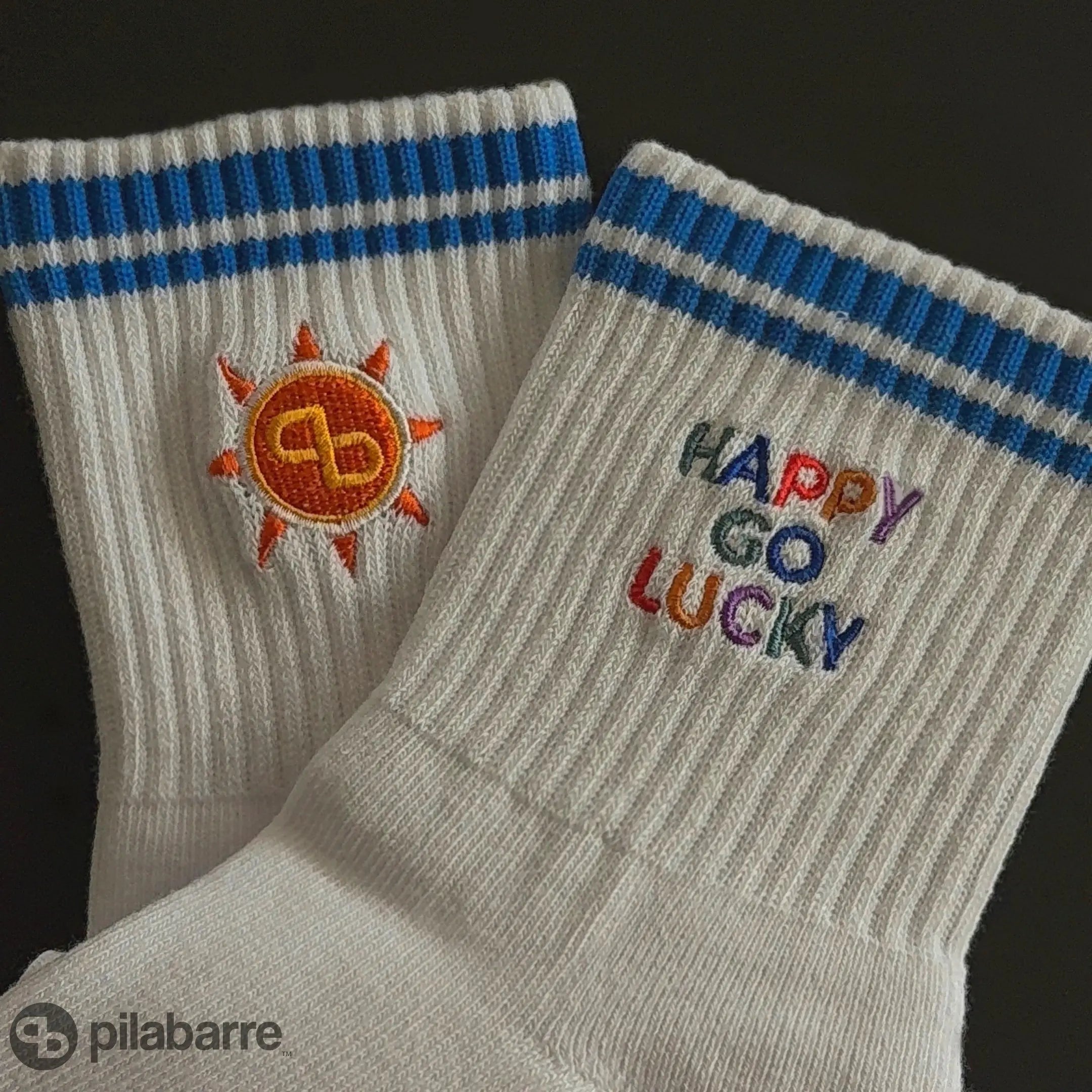 Happy Go Lucky Grip Sock Socks My Store Pila-Barre