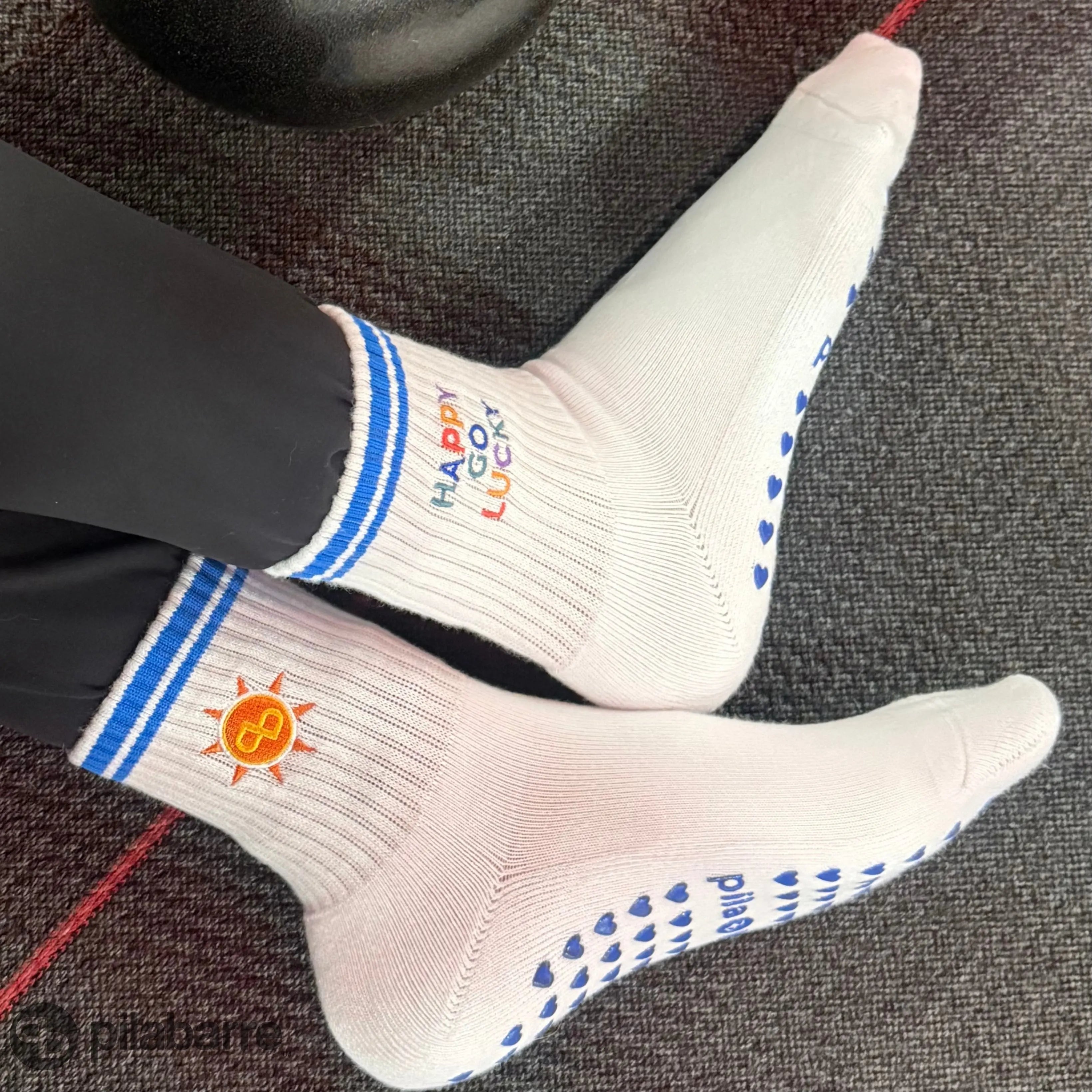 Happy Go Lucky Grip Sock Socks My Store Pila-Barre