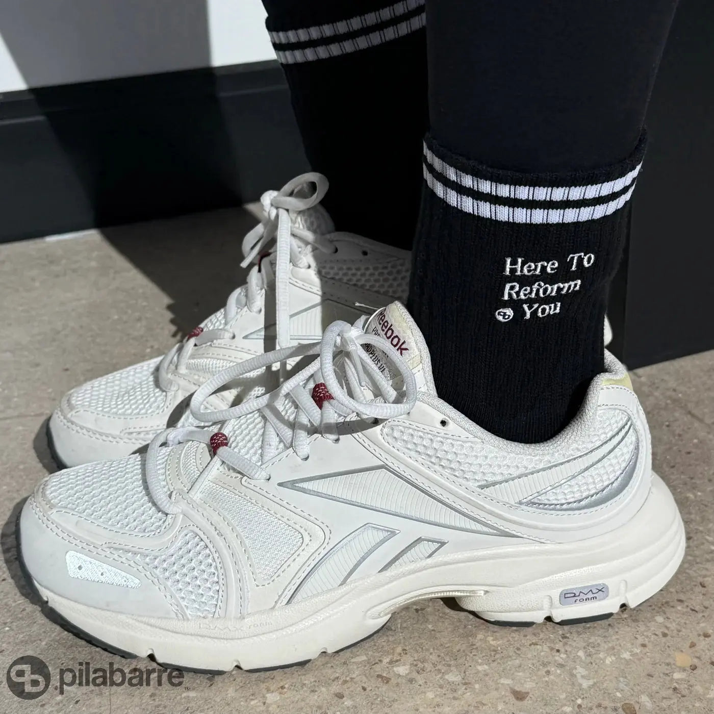 Here To Reform You Grip Sock My Store Pila-Barre Instructor Sock Here To Reform You