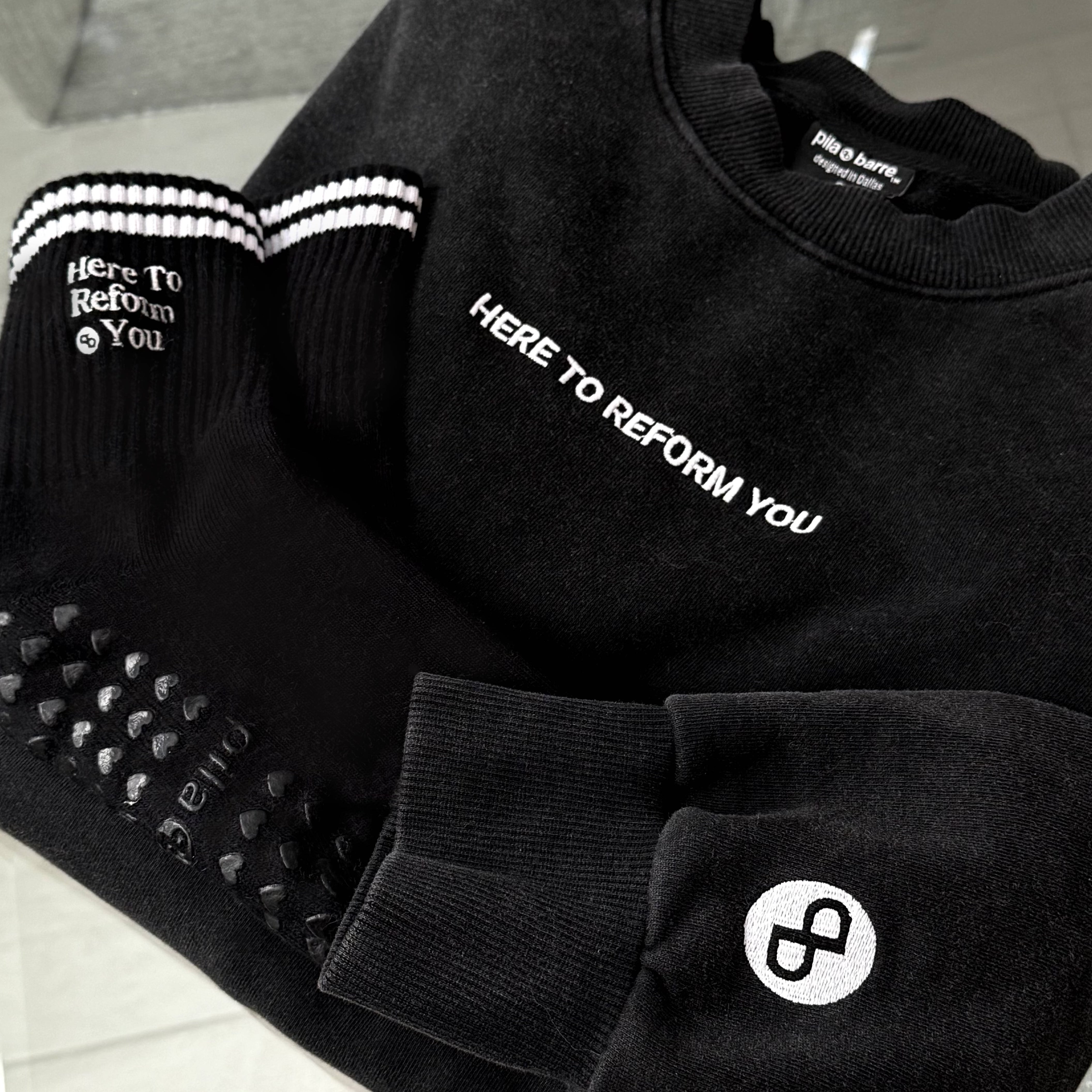 Here To Reform You Grip Sock My Store Pila-Barre Instructor Sock Here To Reform You