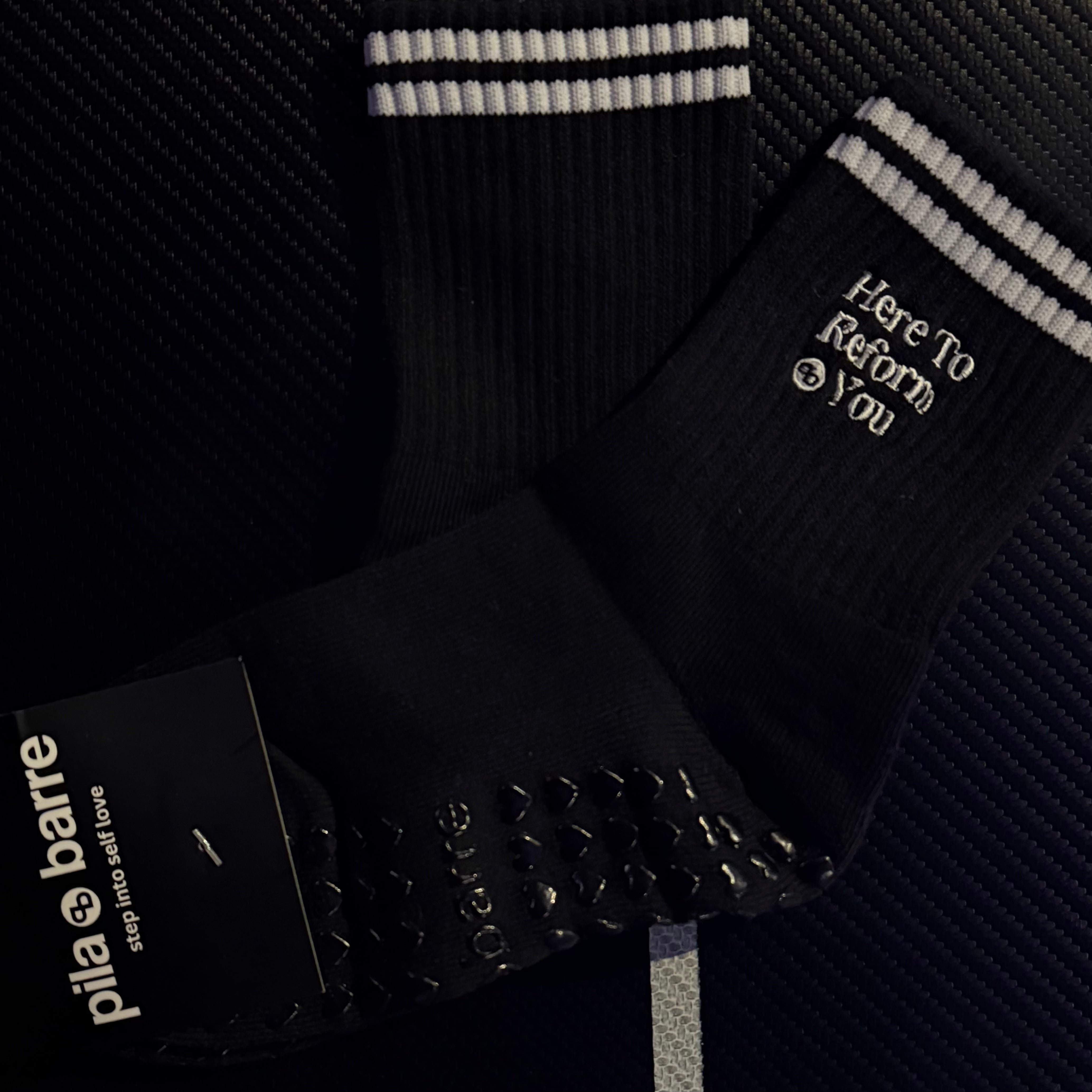Here To Reform You Grip Sock My Store Pila-Barre Instructor Sock Here To Reform You