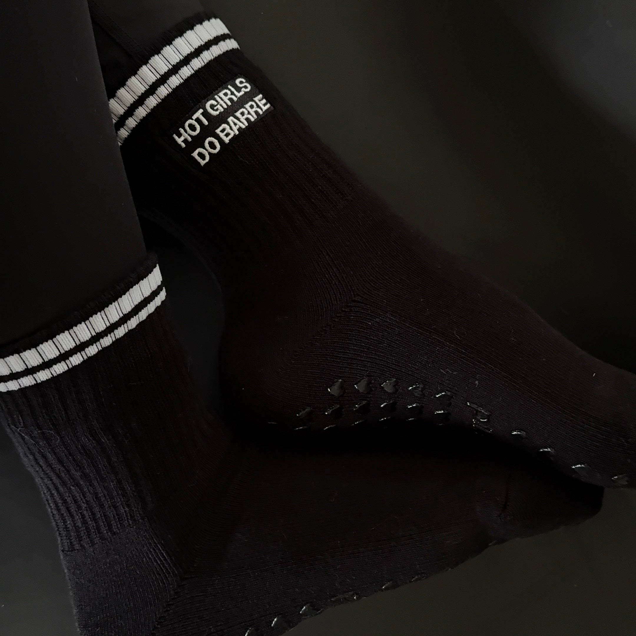 Hot Girls Do BARRE Sock - Black