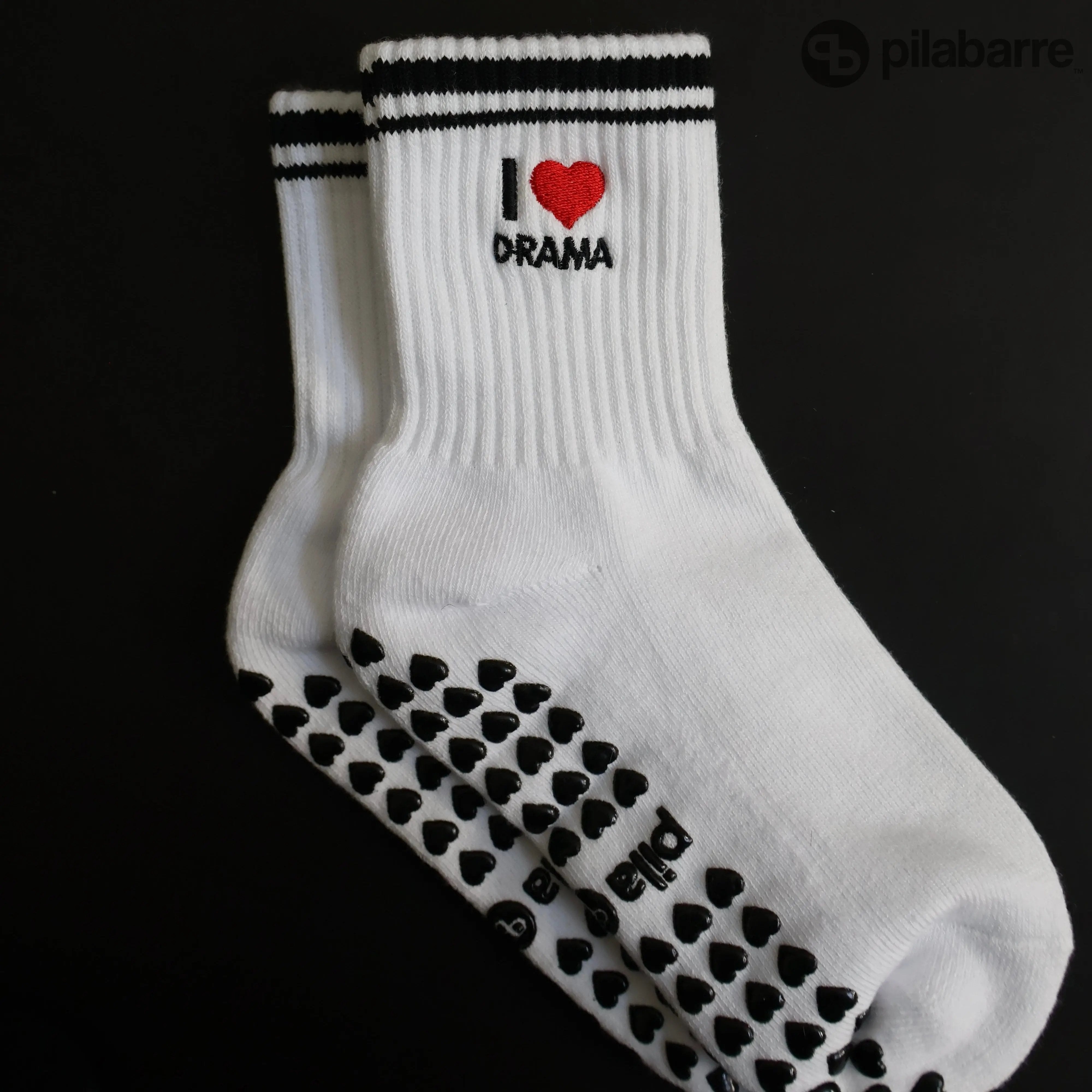 I LOVE DRAMA GRIP SOCKS