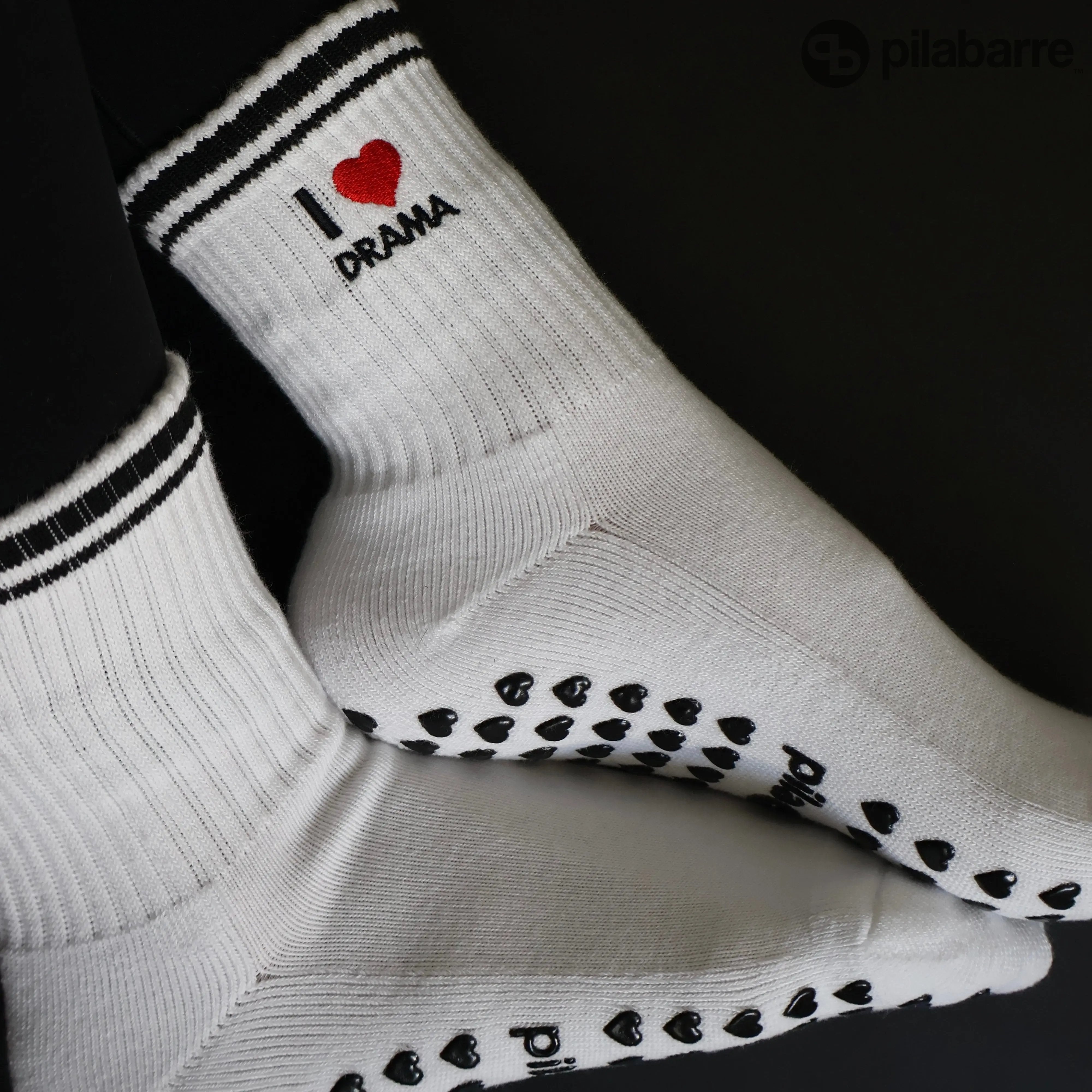 I Love drama pilates socks