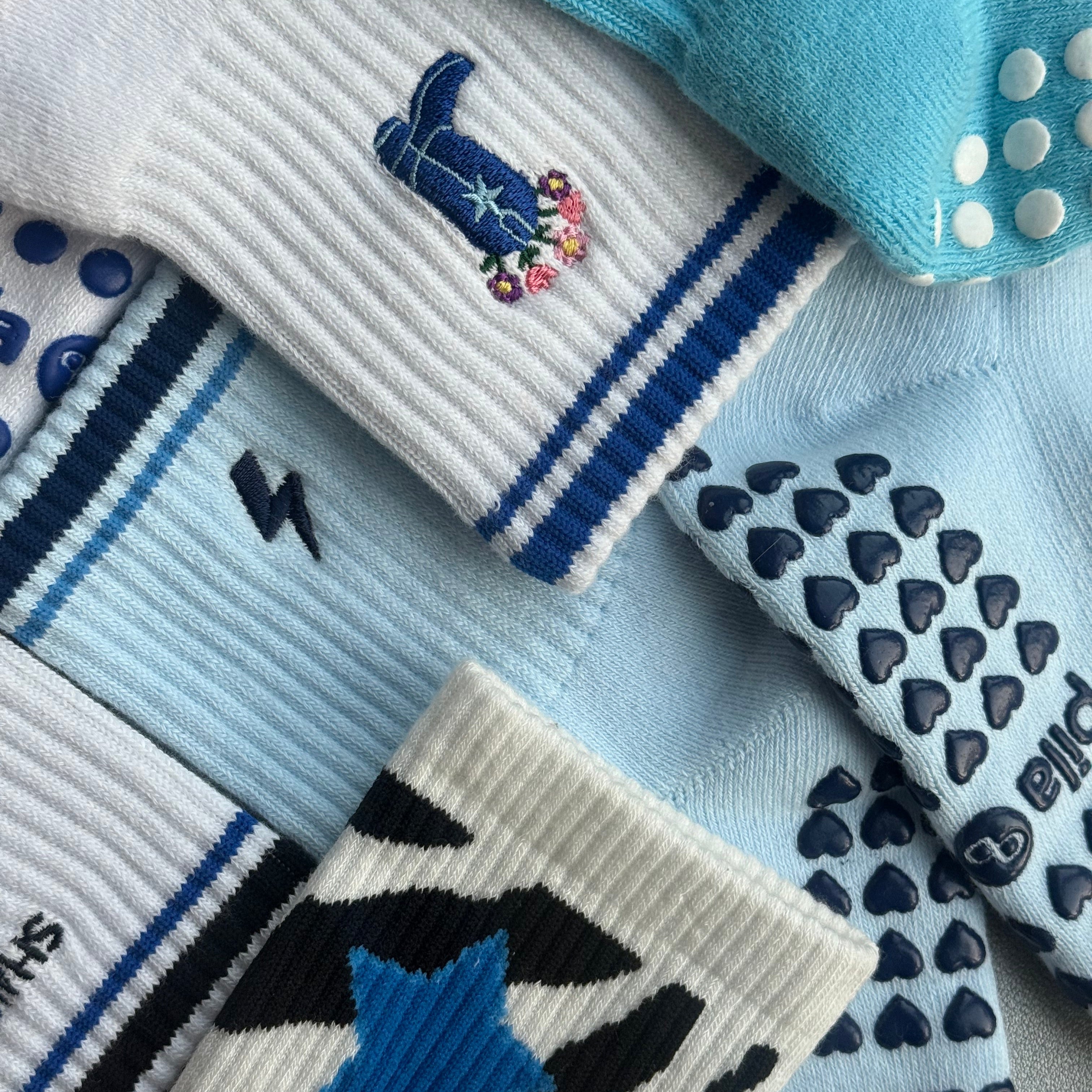 Lightning Bolt Grip Socks Pila-Barre