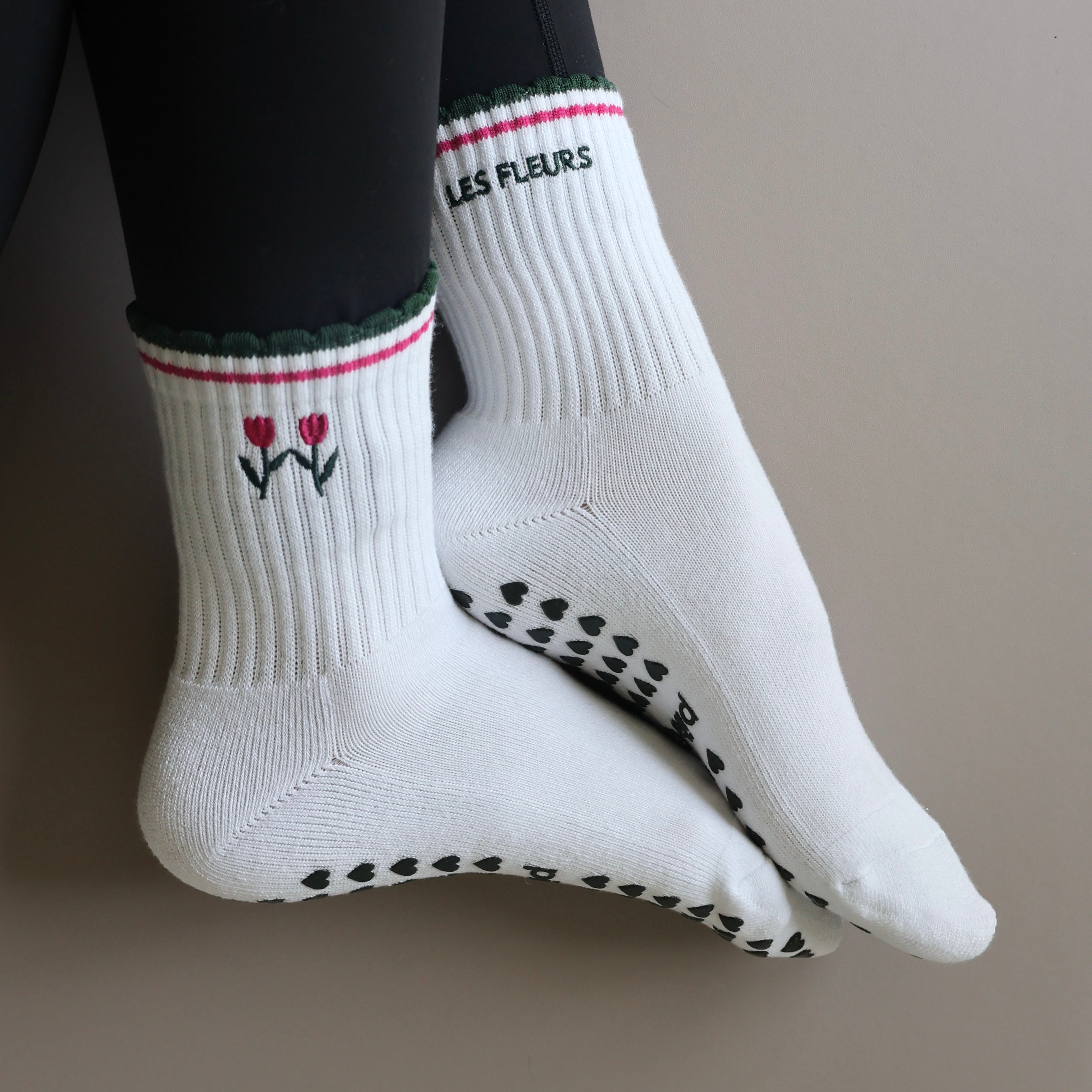 Les Fleurs Grip Socks