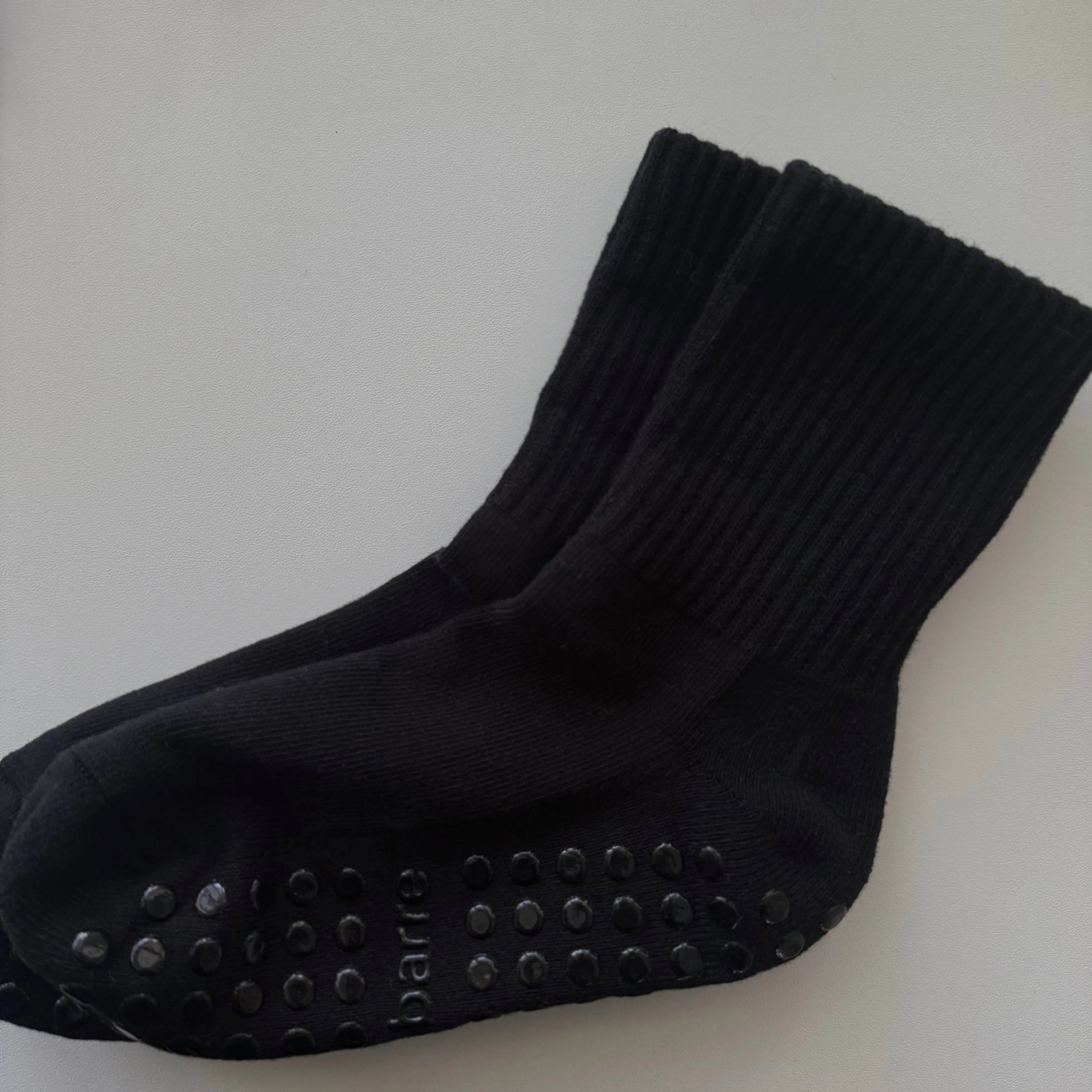 PILA Plain Best Black Grip Sock Socks My Store Pila-Barre