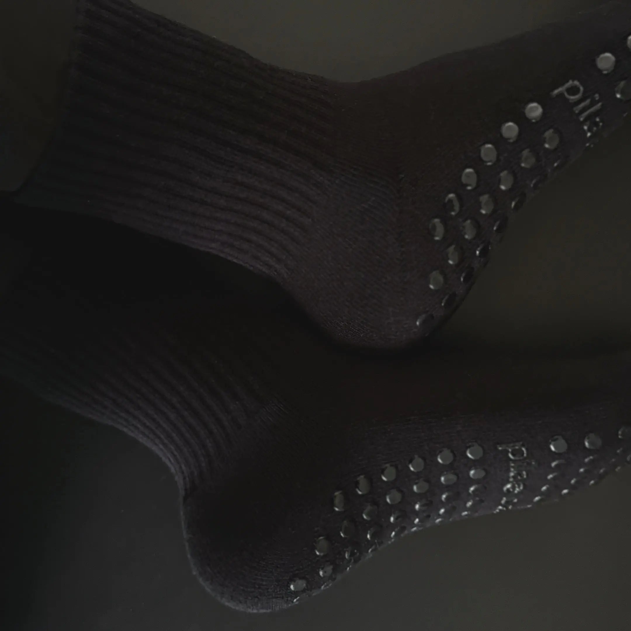 PILA Plain Best Black Grip Sock Socks My Store Pila-Barre