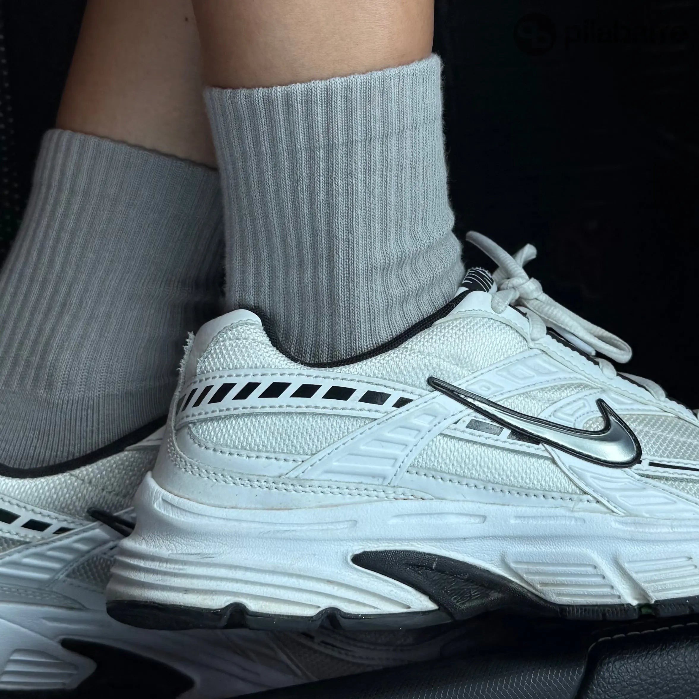 PILA Plain Best Gray Grip Socks My Store