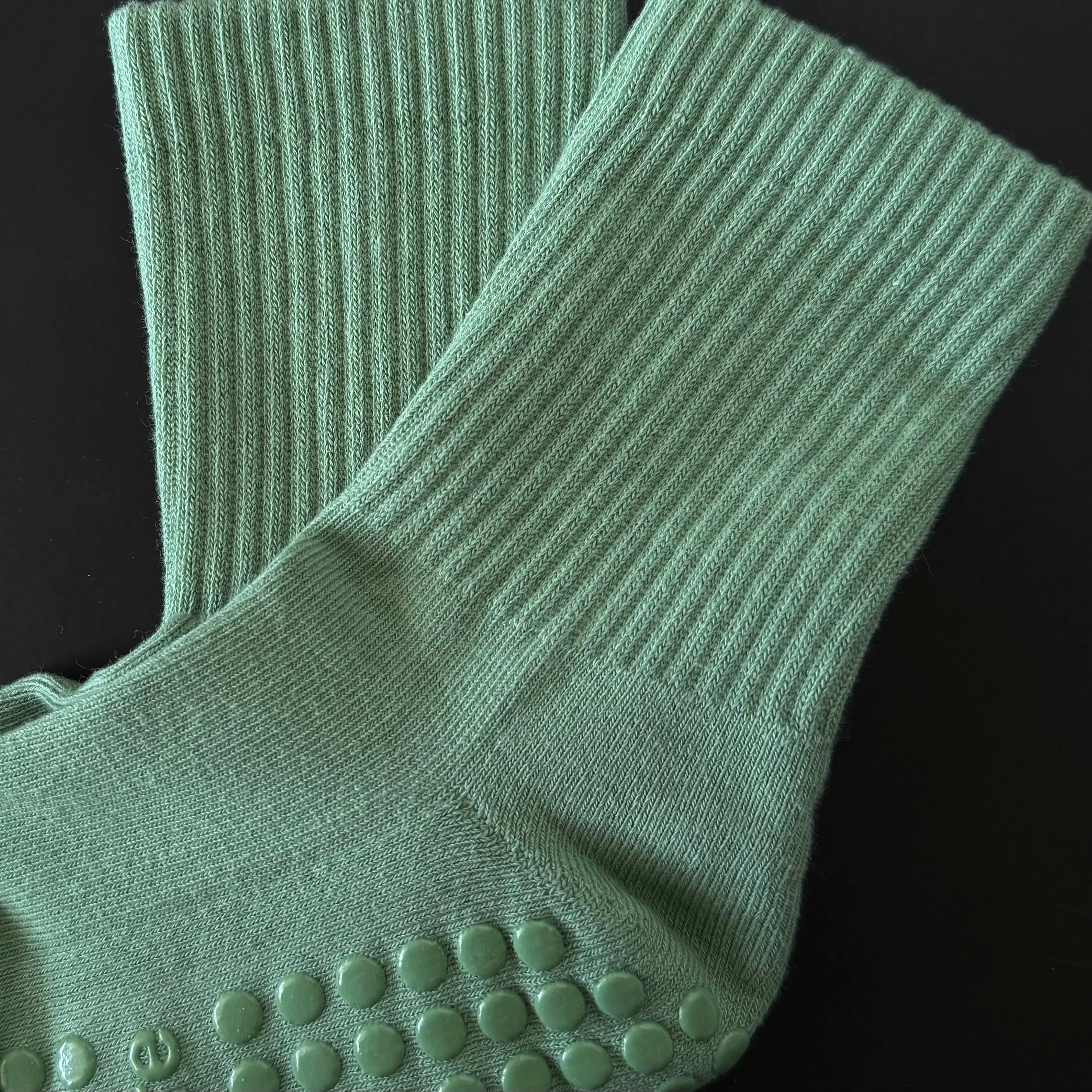 PILA Plain Best Grip Sock - Matcha Green Socks My Store Pila-Barre PILA Plain Best Grip Sock - Matcha Green