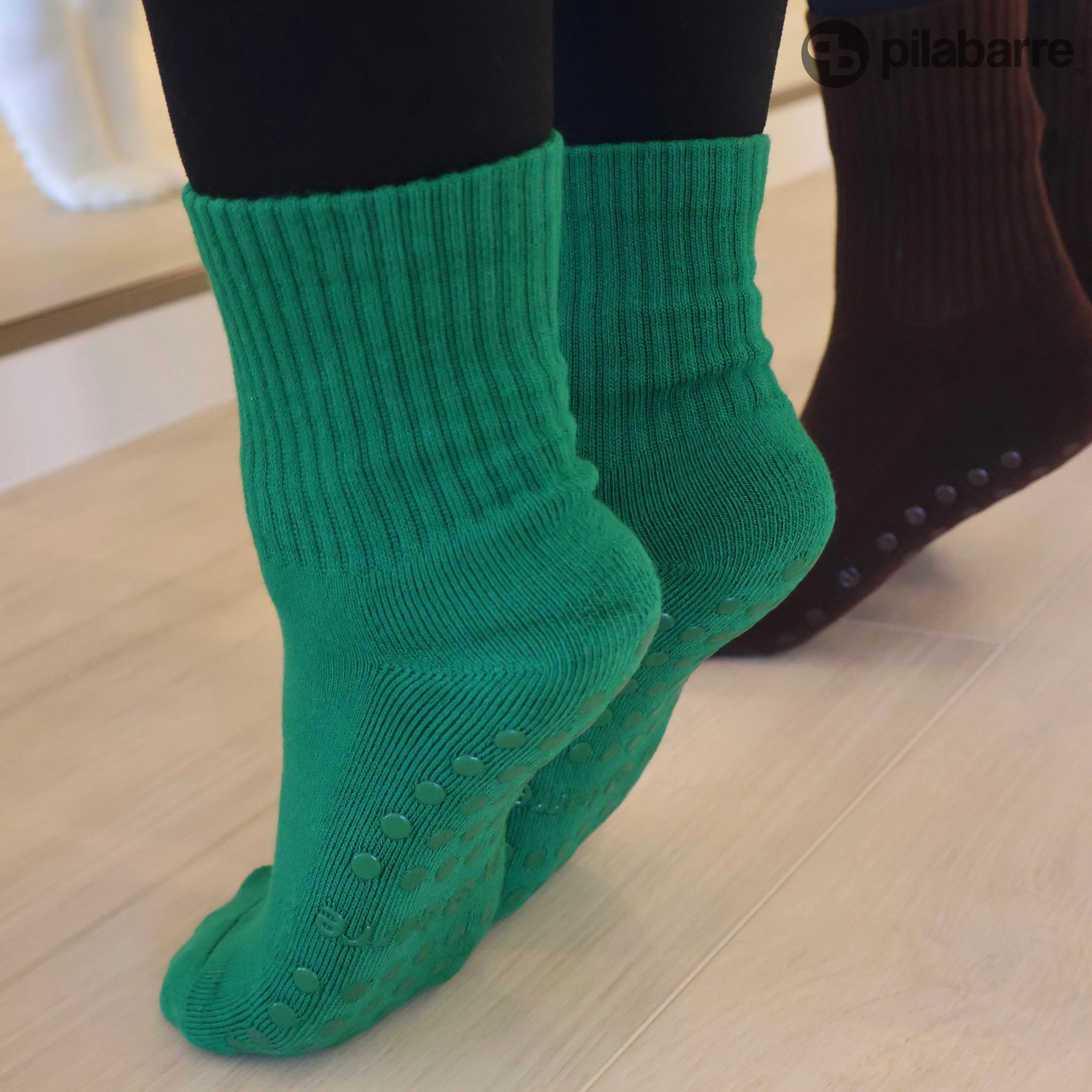 Green Barre Socks for Holidays