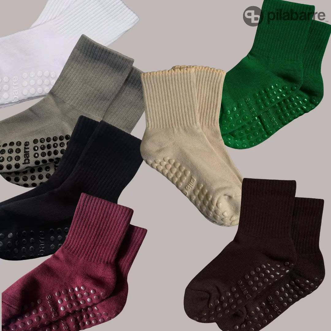 PILA Plain “7 Days of Pilates” Grip Sock Bundle Pila-Barre