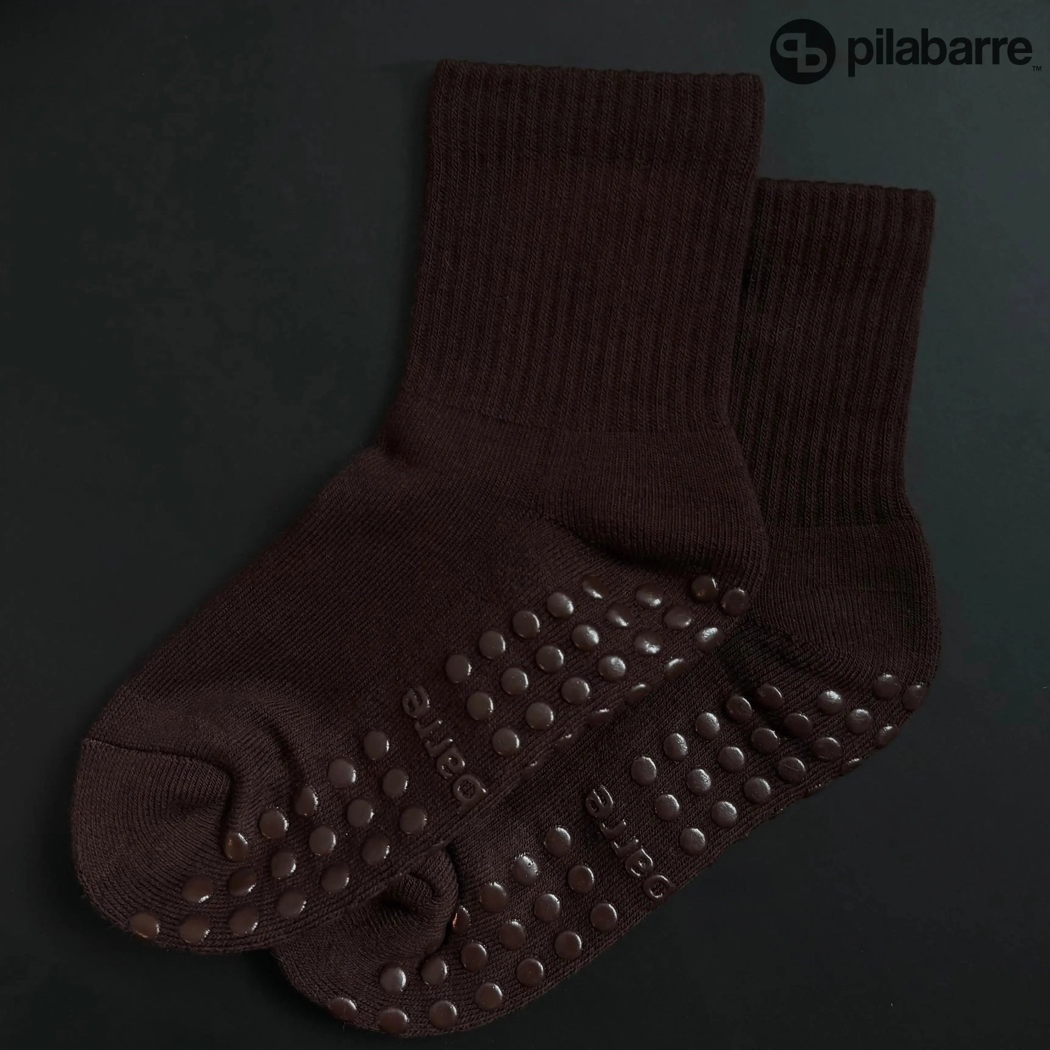 Brown Grip Socks