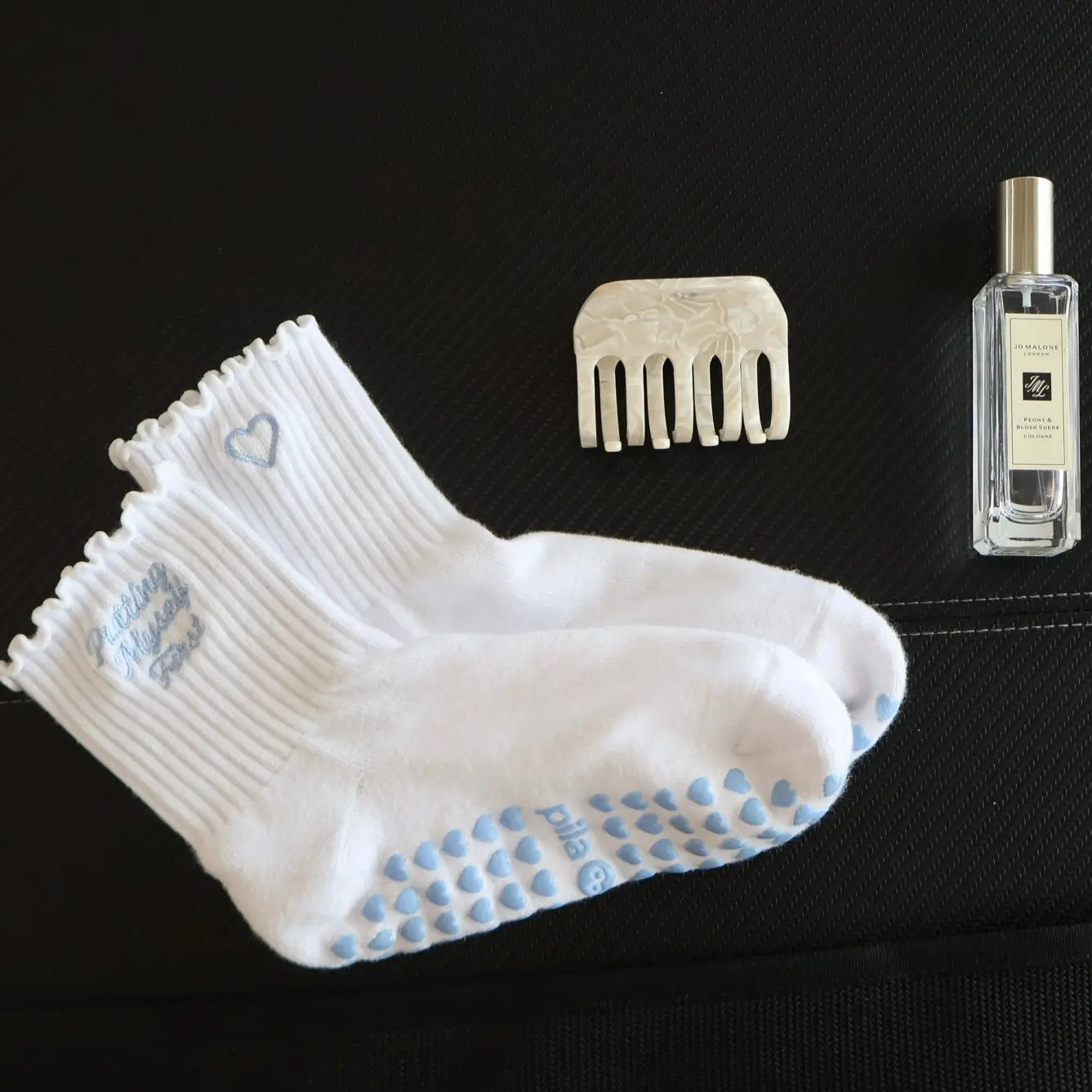 Putting Myself First Grip Socks - THE DAILY RULE x PILABARRE Socks Pila-Barre Pila-Barre Putting Myself First Grip Socks - THE DAILY RULE x PILABARRE