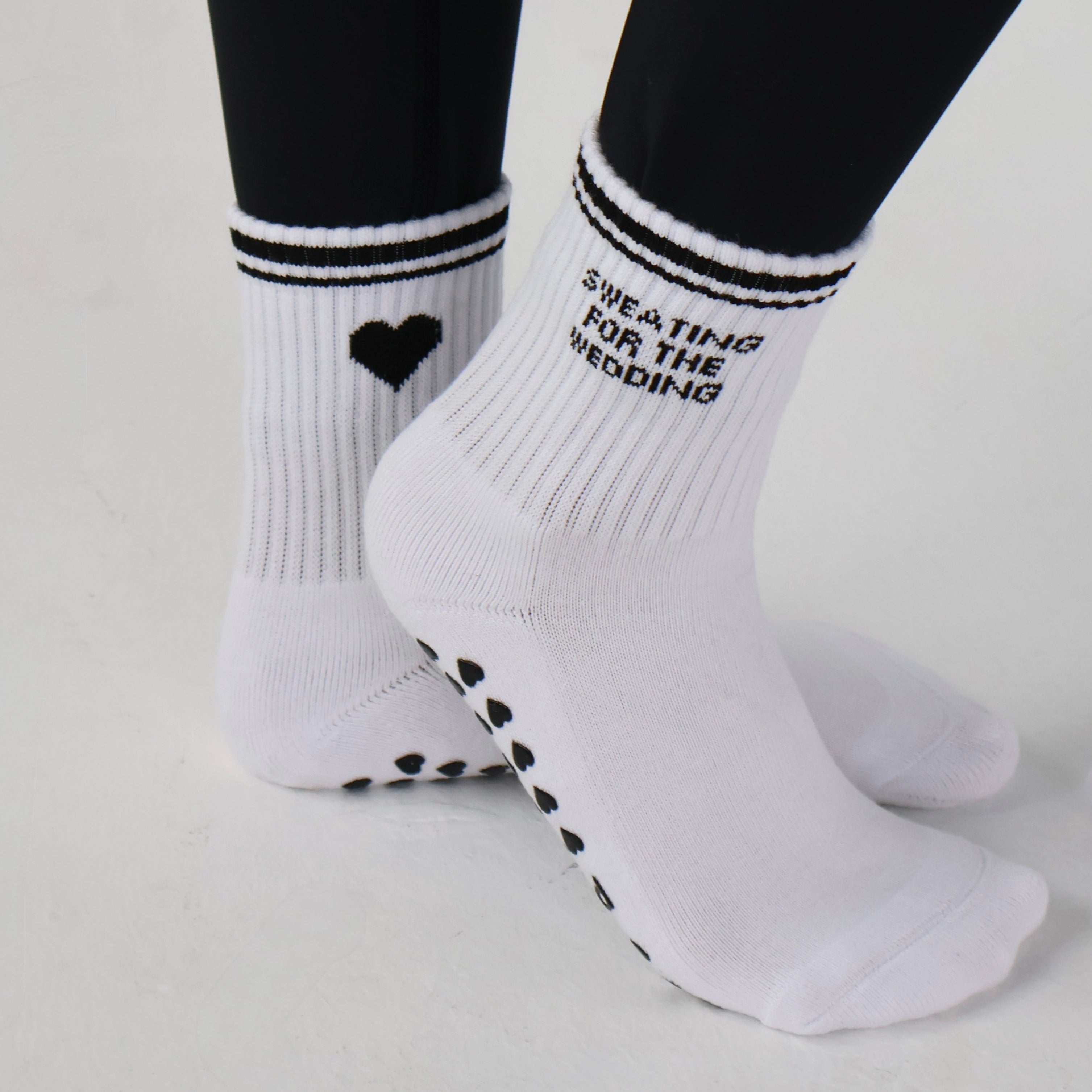SWEATING FOR THE WEDDING PILATES SOCKS - BRIDAL PILATES SOCKS
