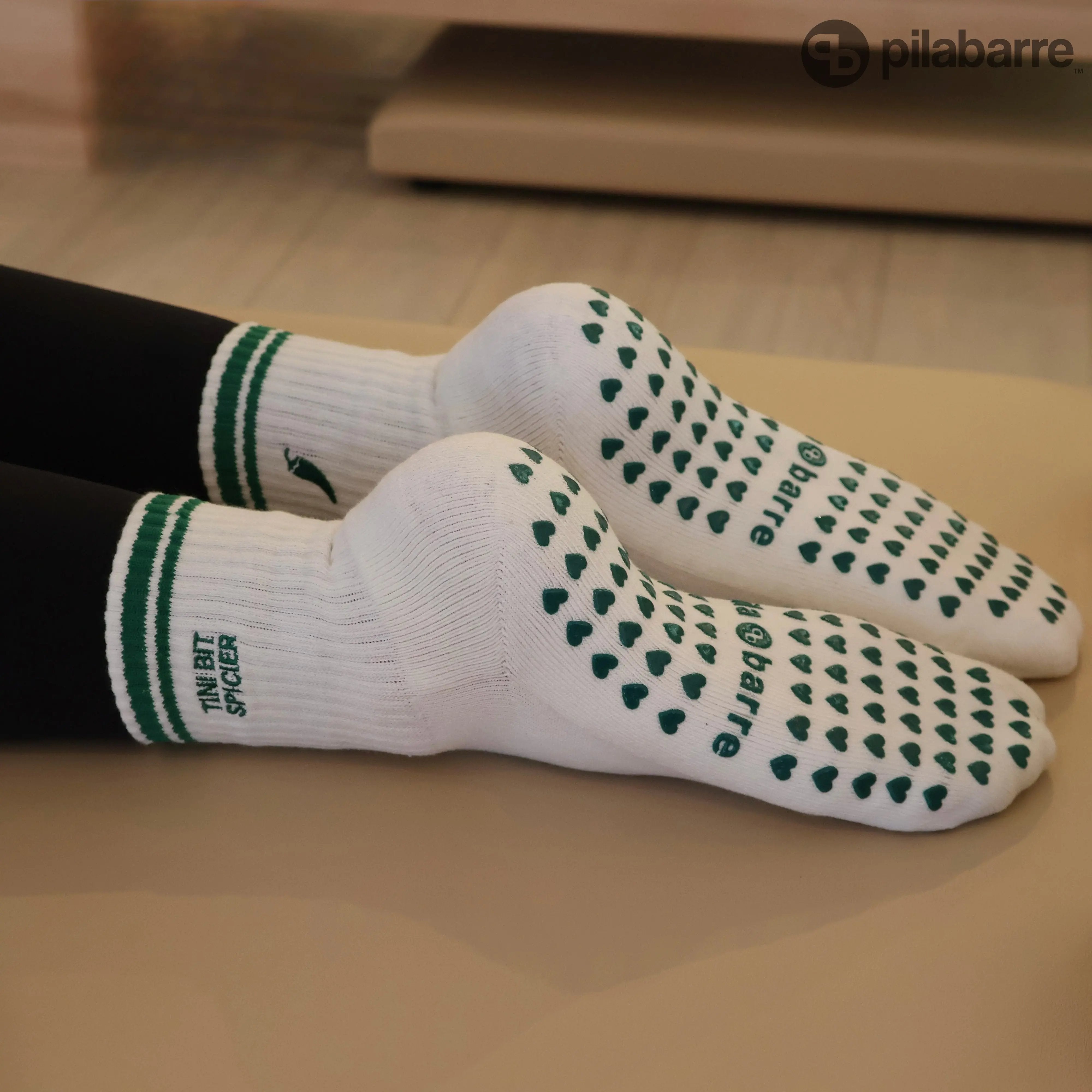 Cute Pilates socks with Pepper
