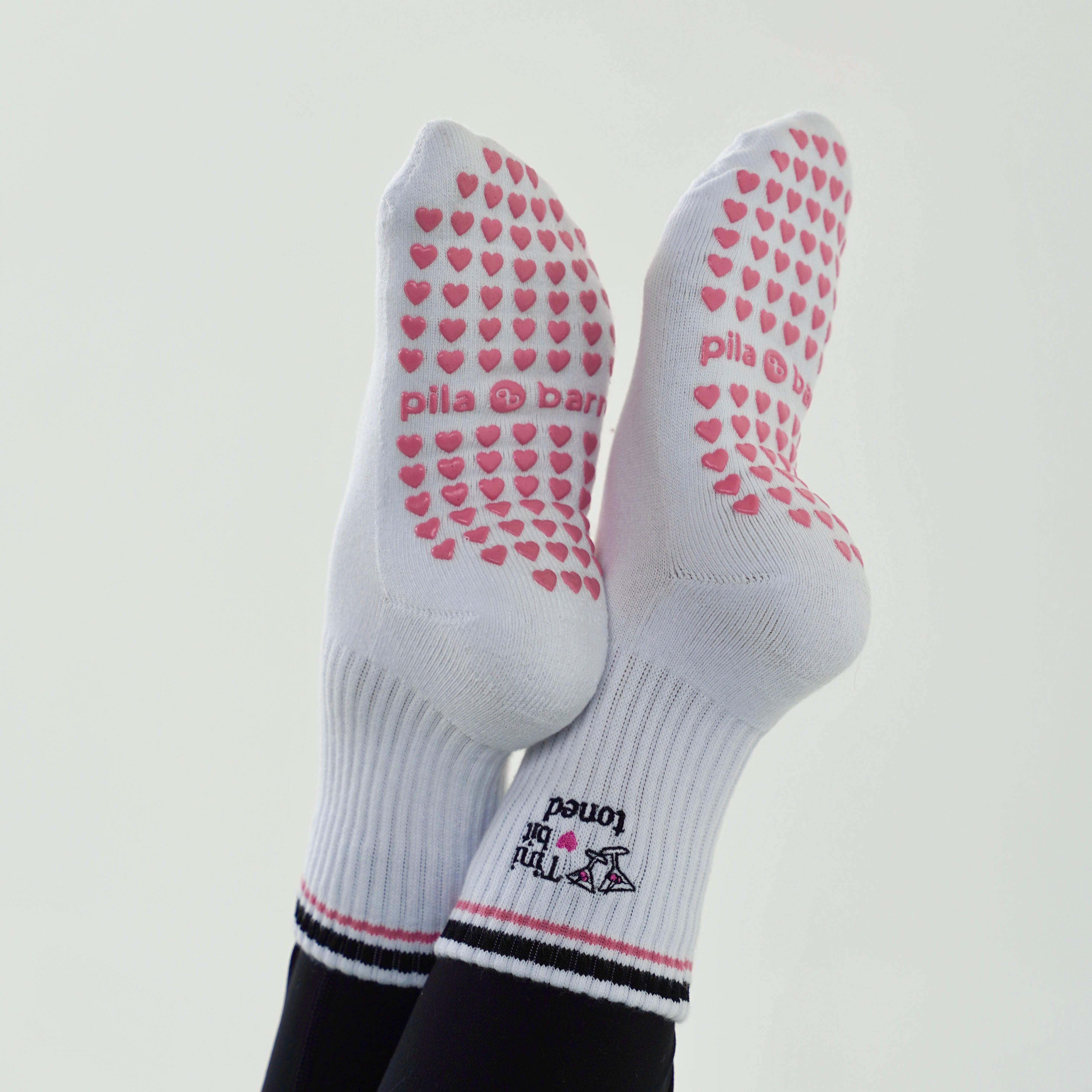Tini bit toned pilates socks - martini grip socks
