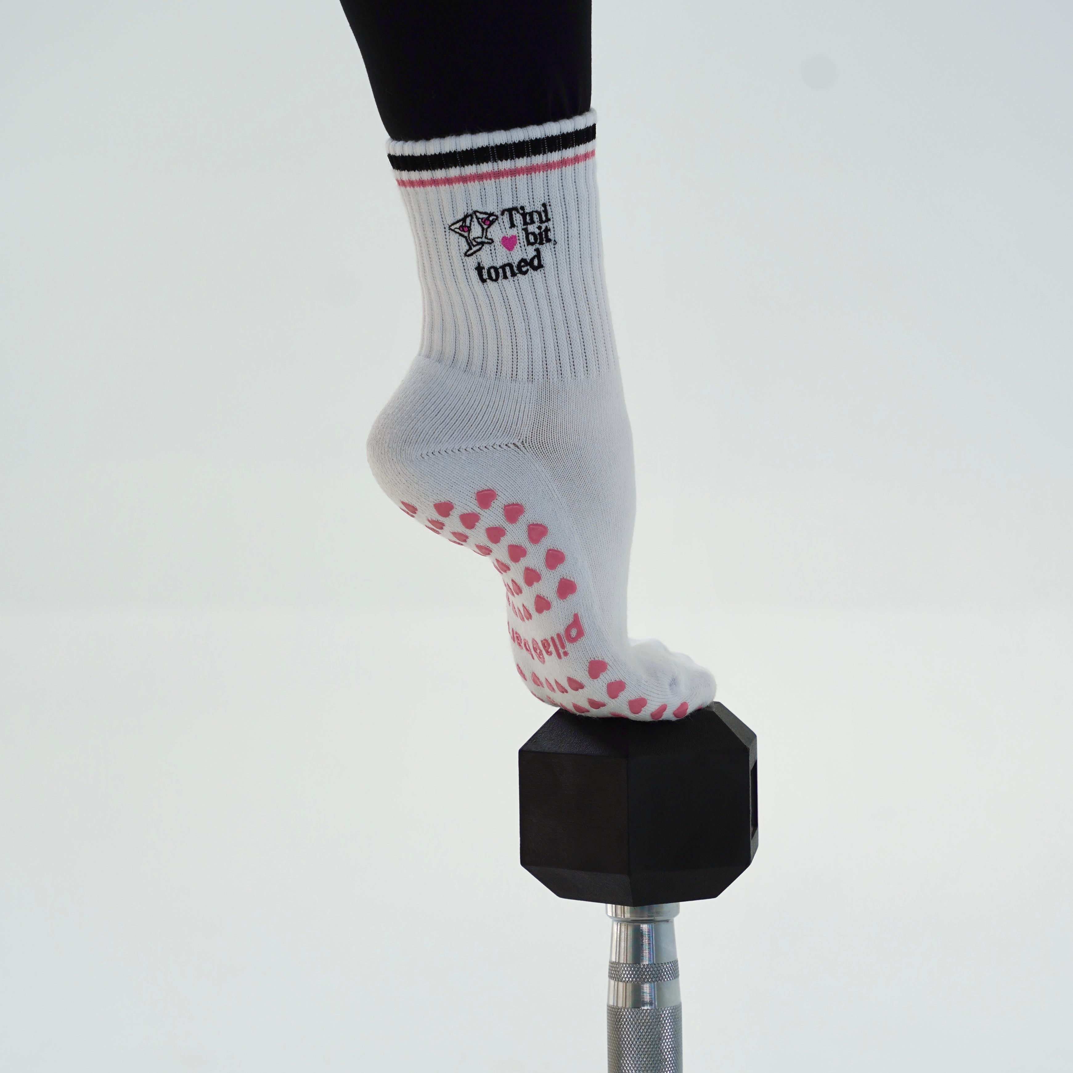 Tini bit toned pilates socks with grips