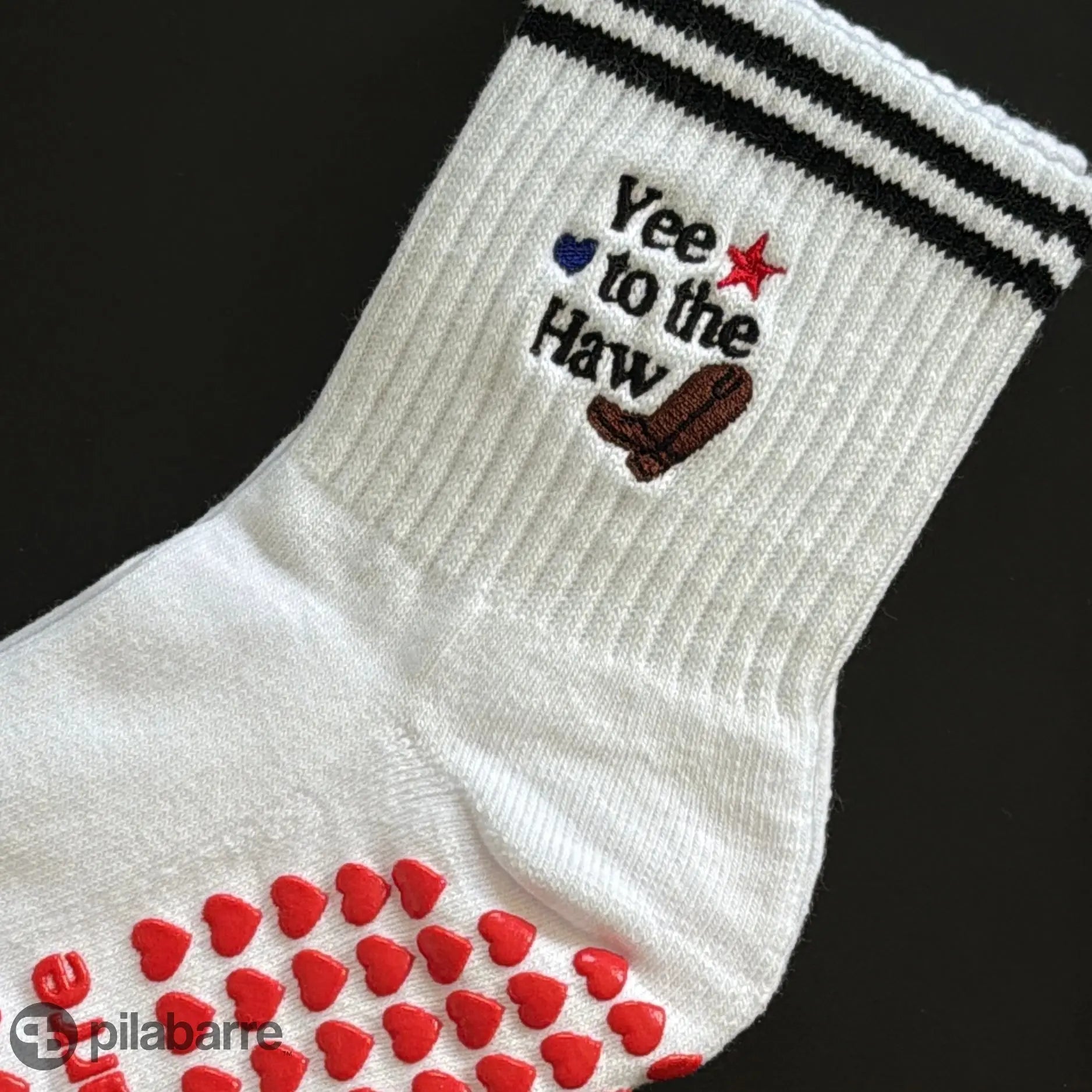 Yee To The Haw Grip Sock Socks My Store Pila-Barre