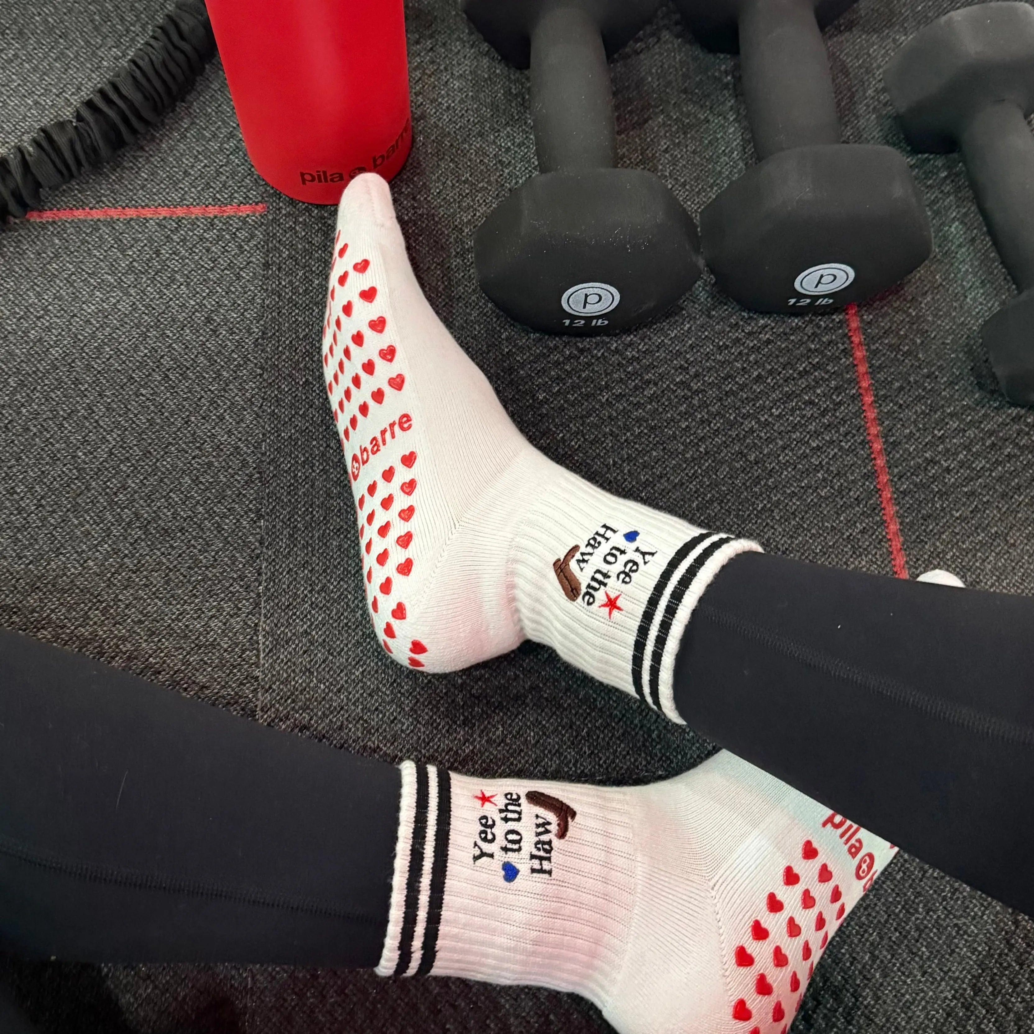 Yee To The Haw Grip Sock Socks My Store Pila-Barre
