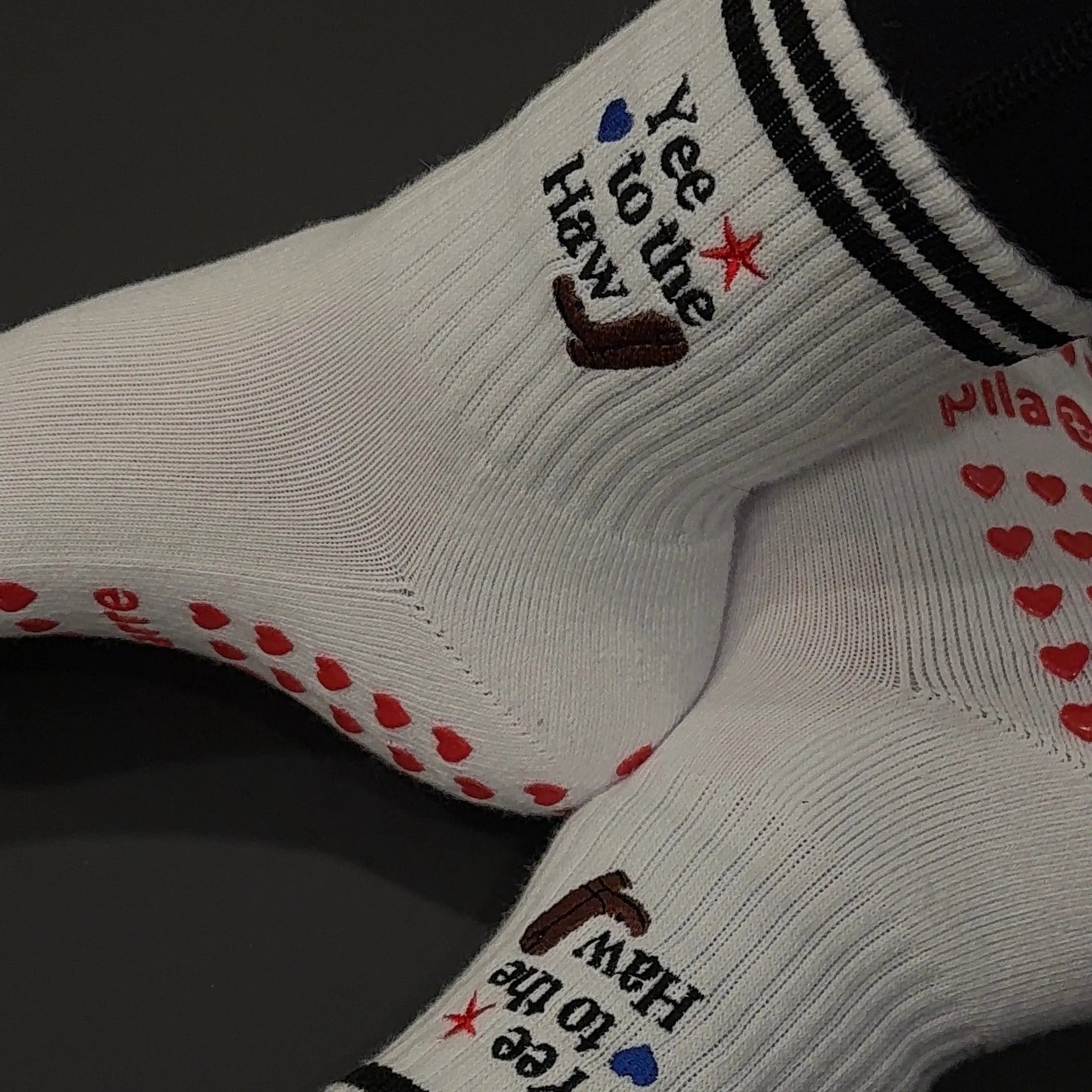Yee To The Haw Grip Sock Socks My Store Pila-Barre