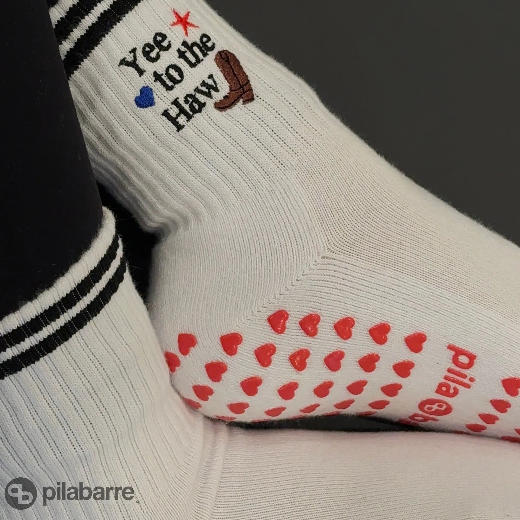 Yee To The Haw Grip Sock Socks My Store Pila-Barre