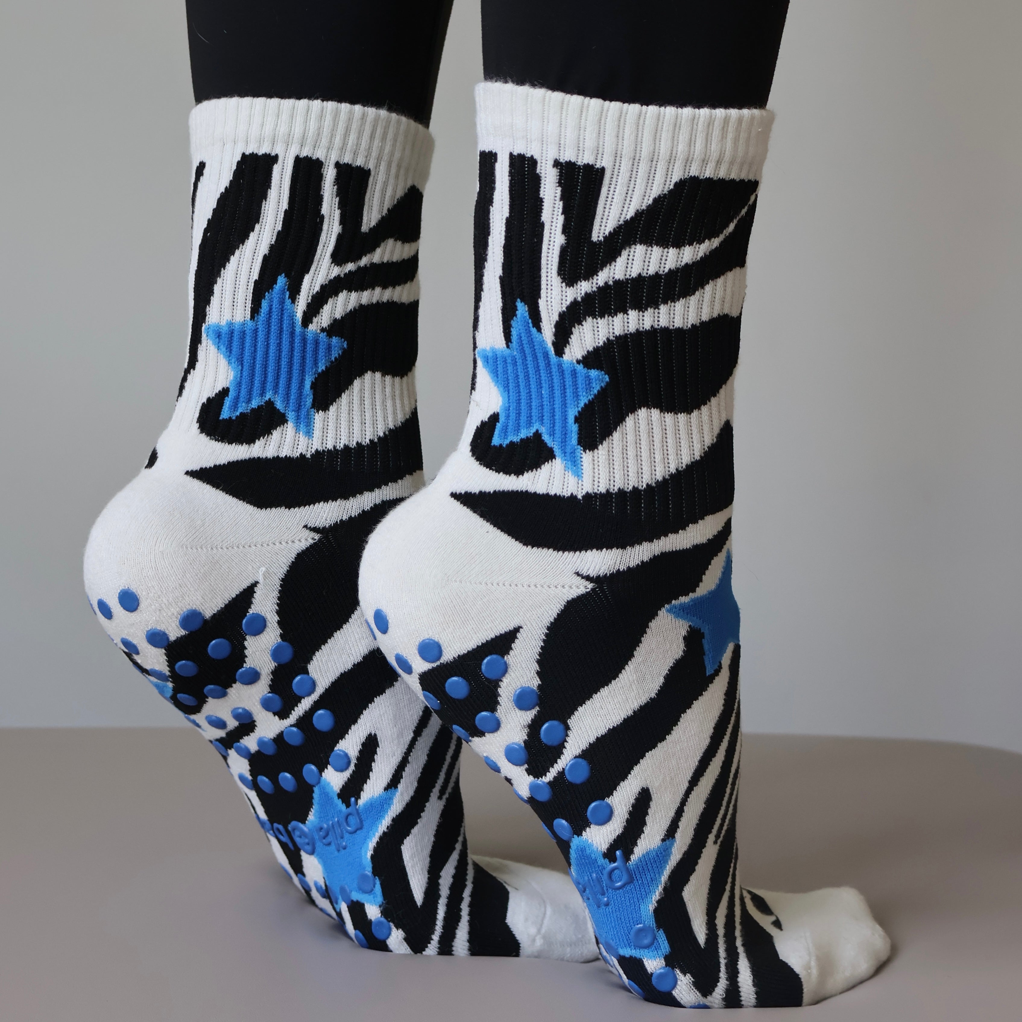 ZEBRA GRIP SOCKS - CUTE GRIP SOCKS