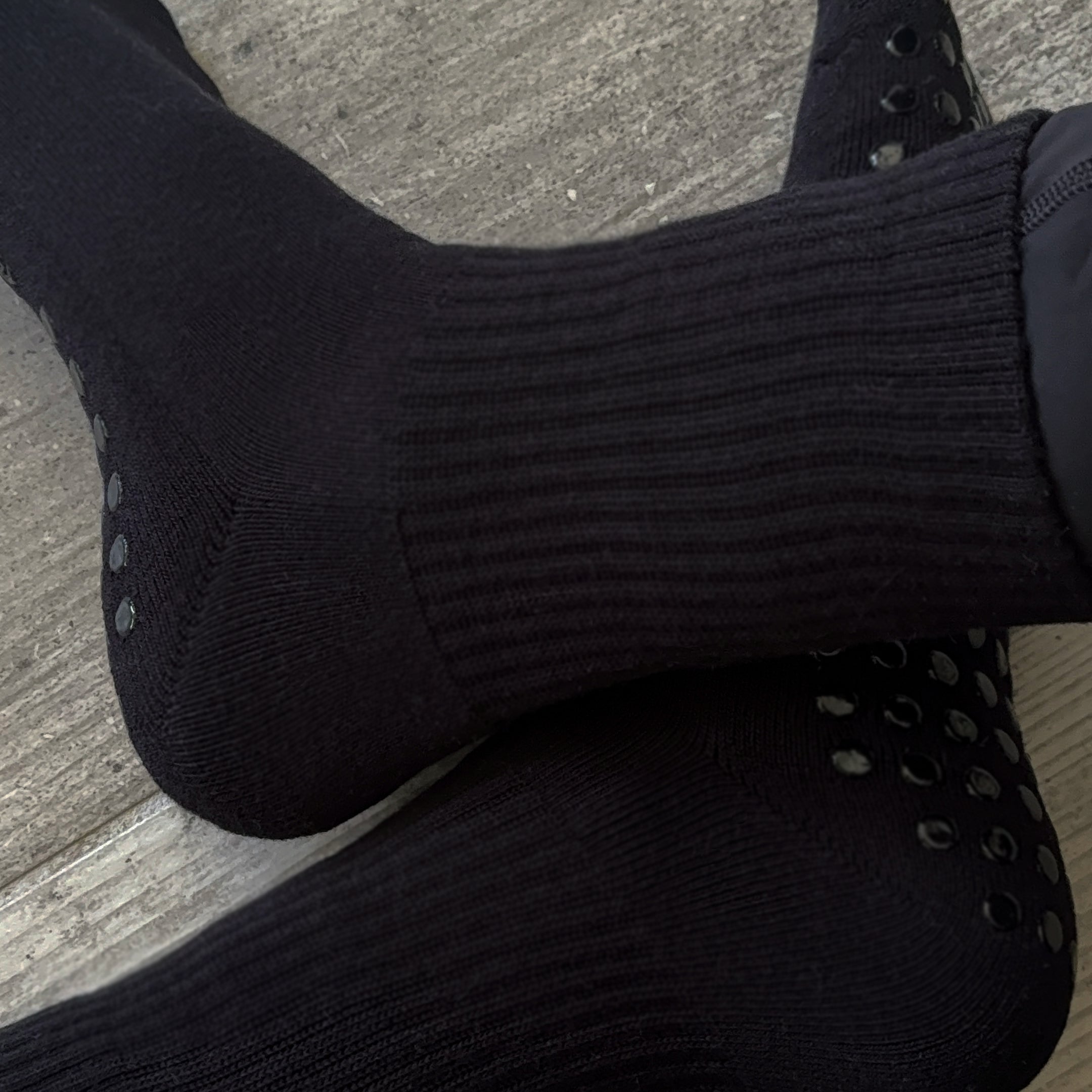 2 Pack - PILA Plain Best Black Grip Socks Pila-Barre