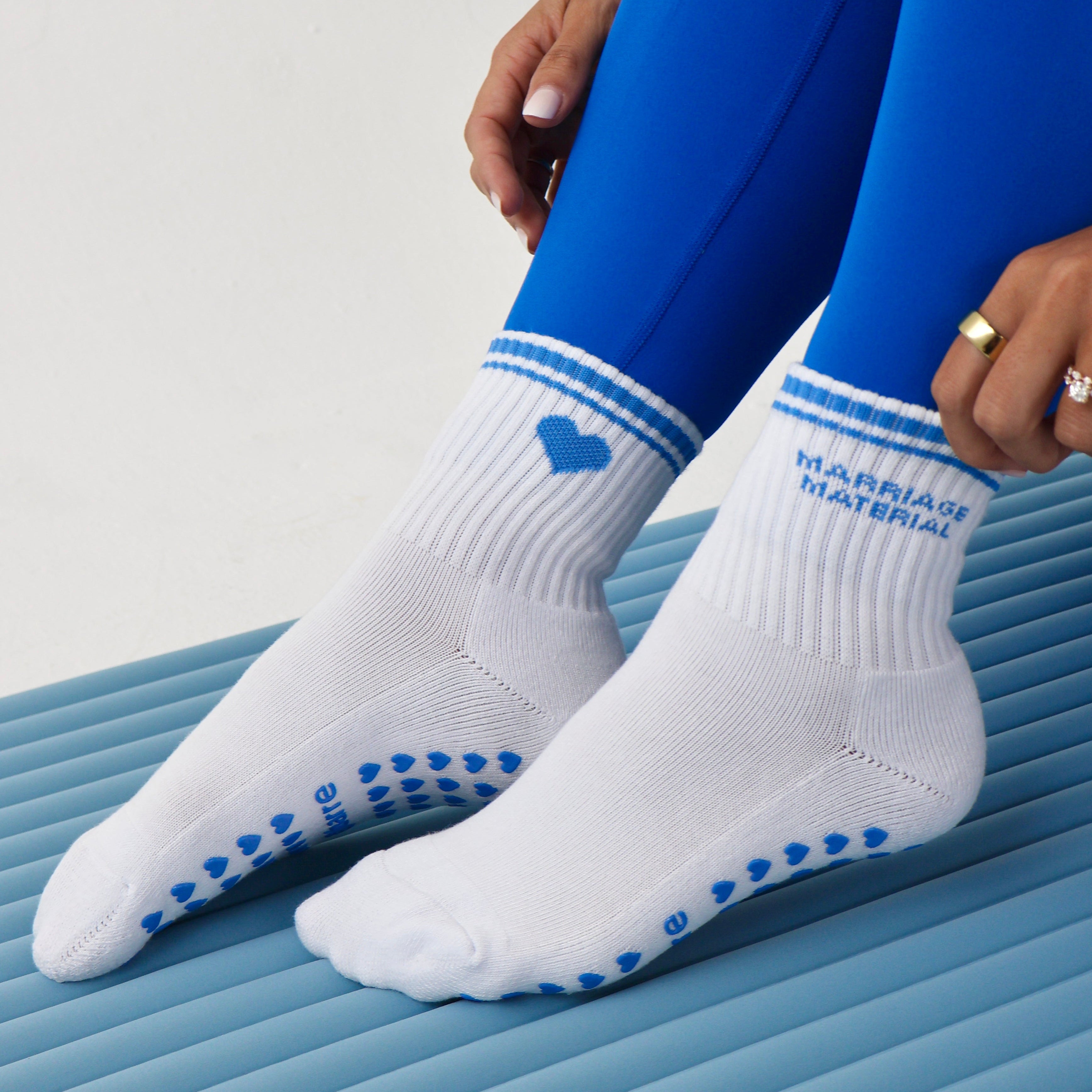 cute bridal pilates socks - Marriage Material socks