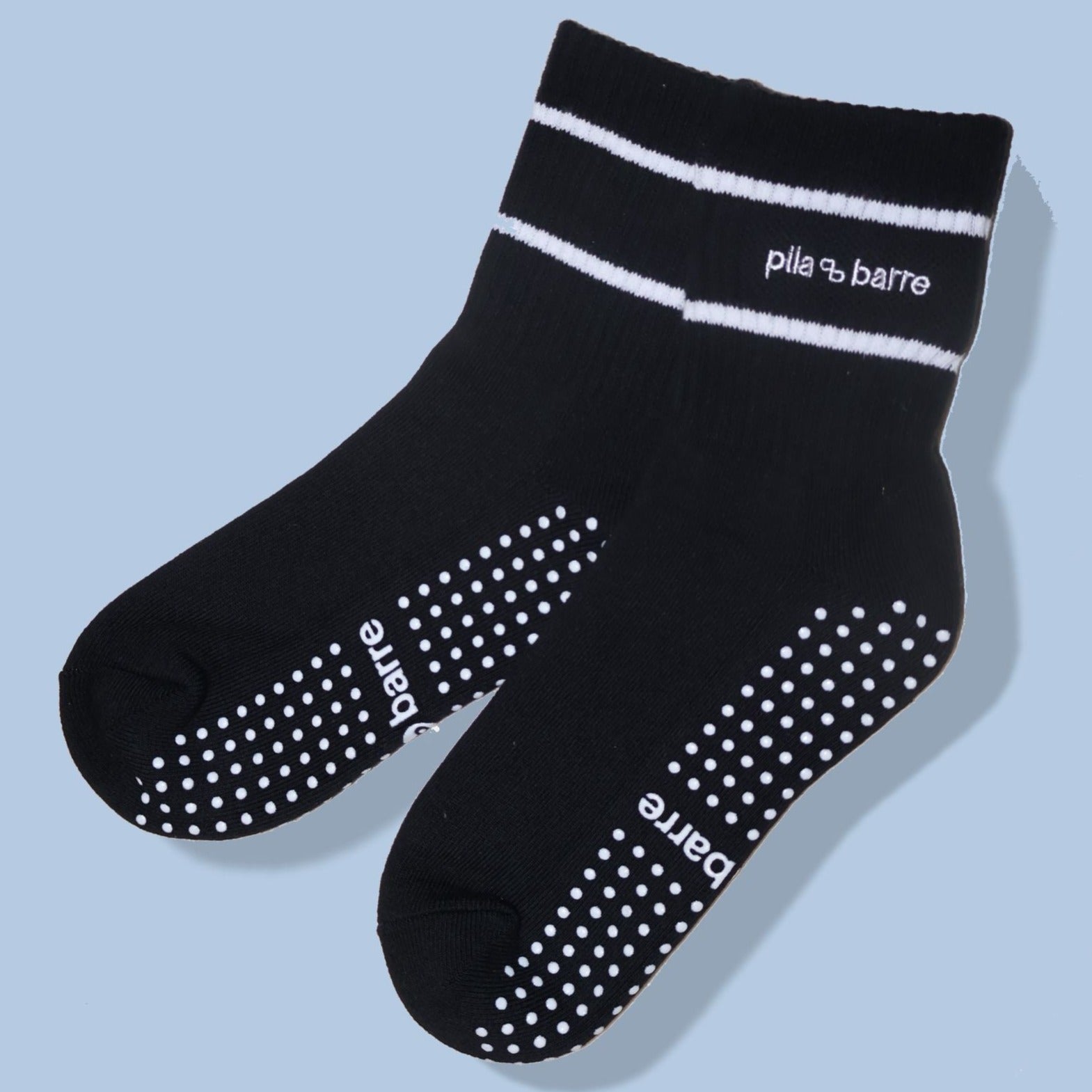 ExerSocks™ - Barre, Yoga & Pilates Socks (Raspberry/Black