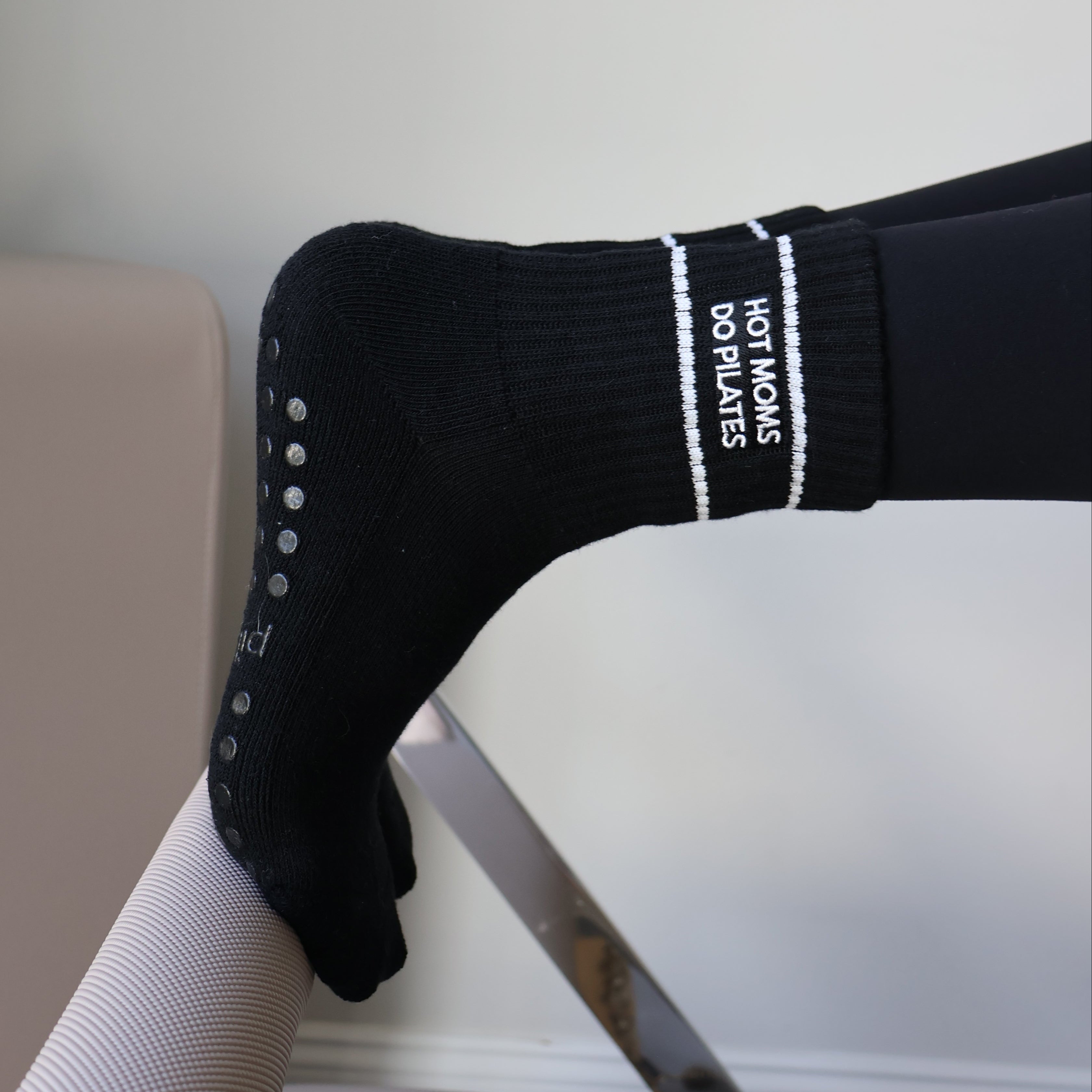 grip socks for reformer pilates - hot moms do pilates grip socks