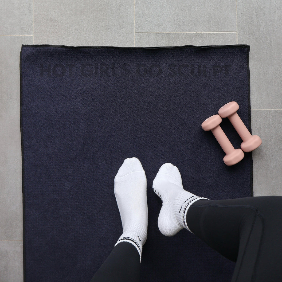 Hot Girls Do Sculpt Grip Towel and Sock Bundle
