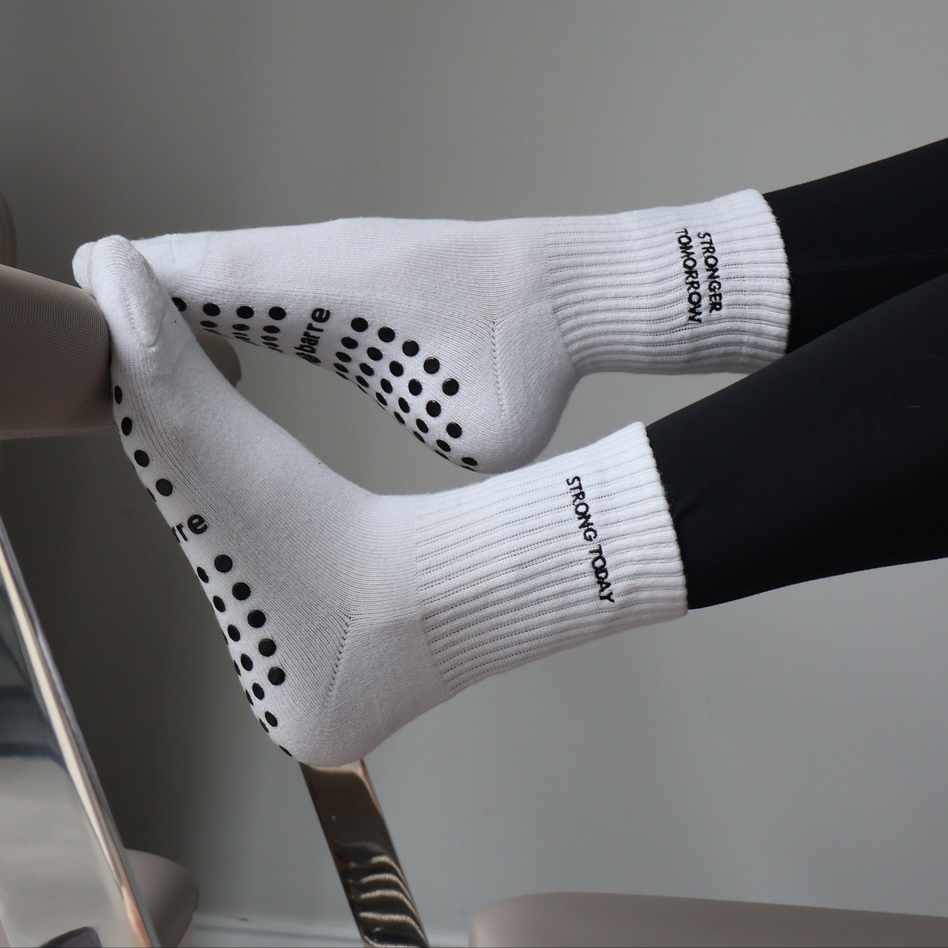 strong today and stronger tomorrow grip socks for pilates