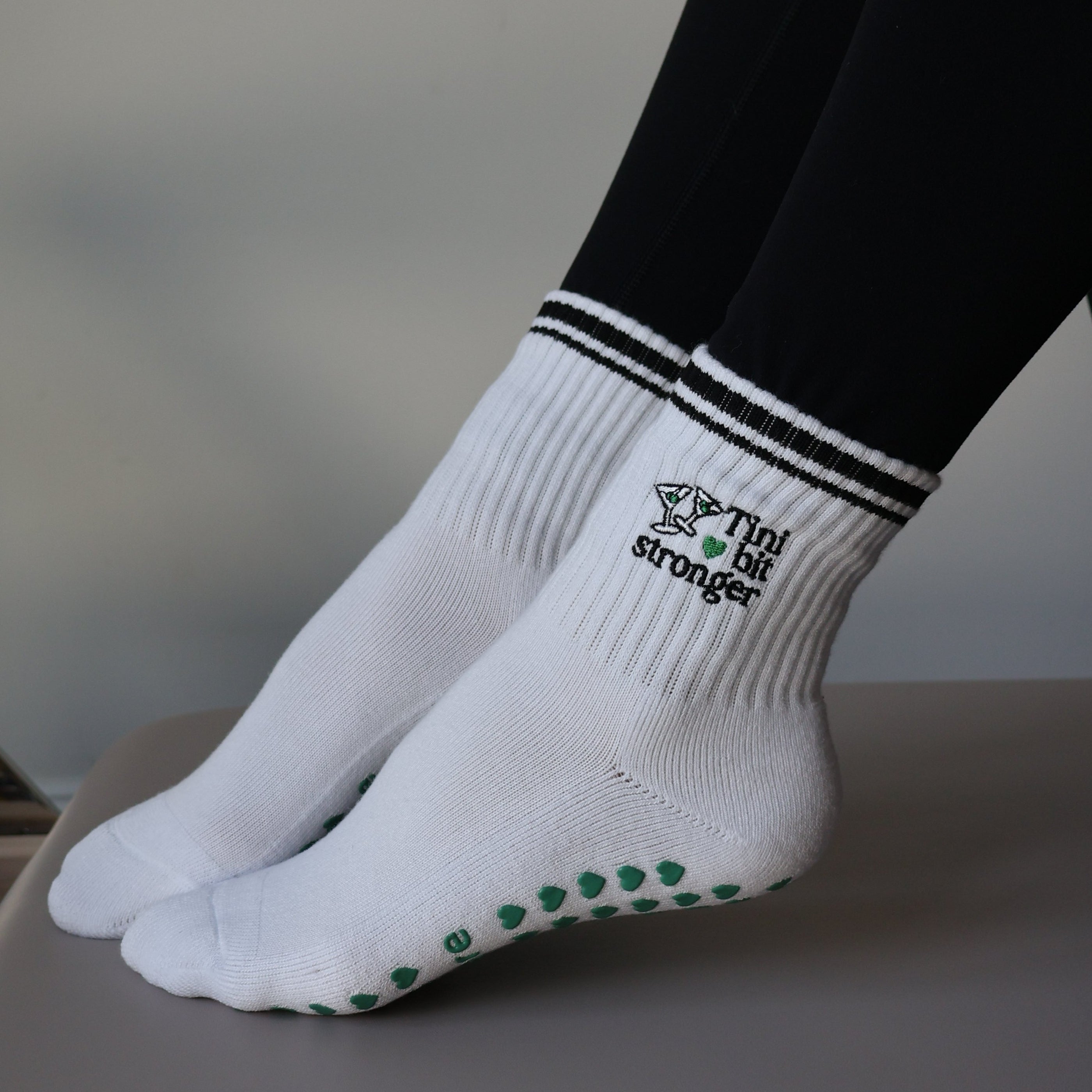 tini bit stronger barre socks with grips