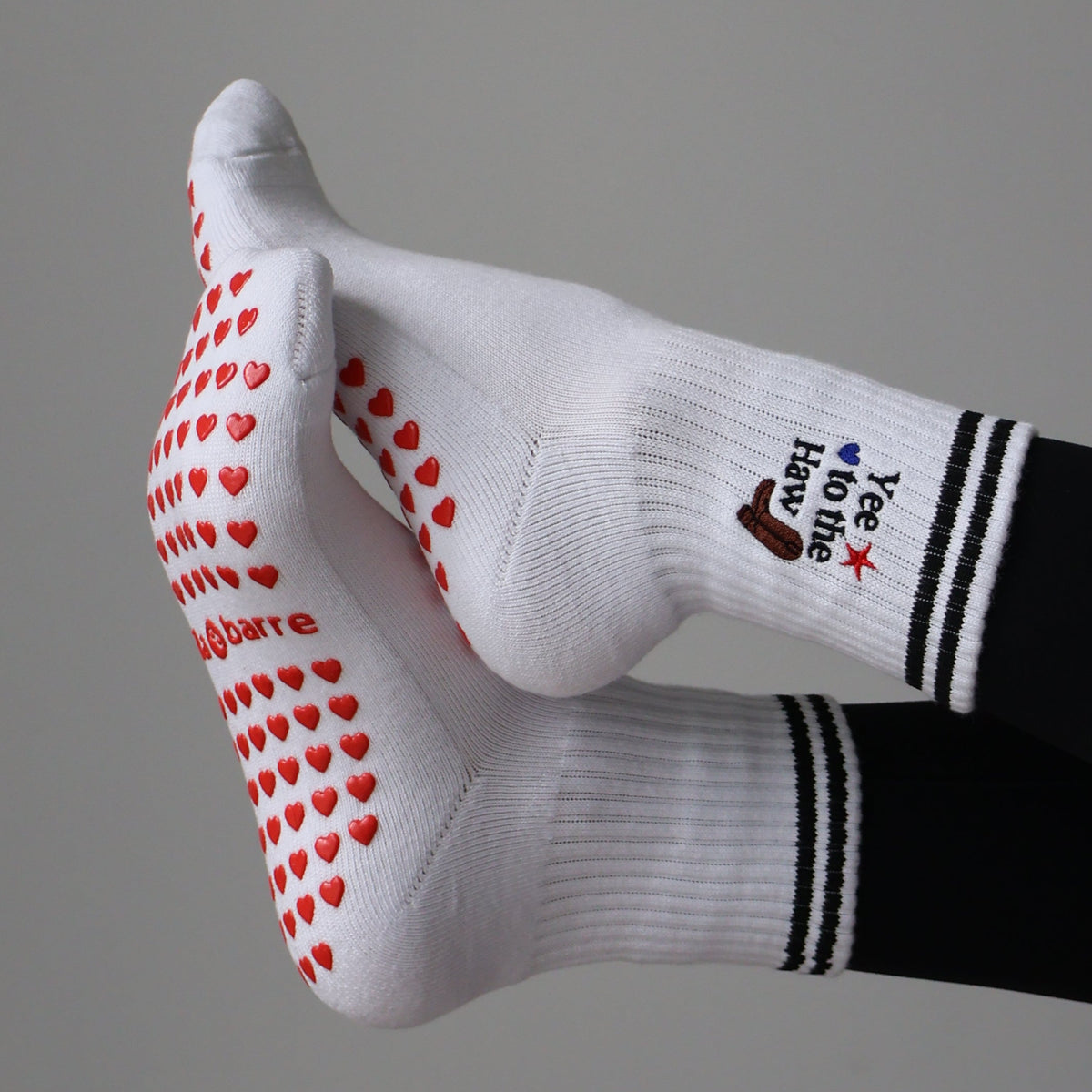 yee to the haw grip socks