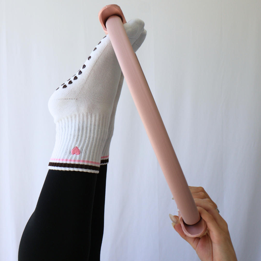 PILA Essential Grip Socks - Pink/Brown