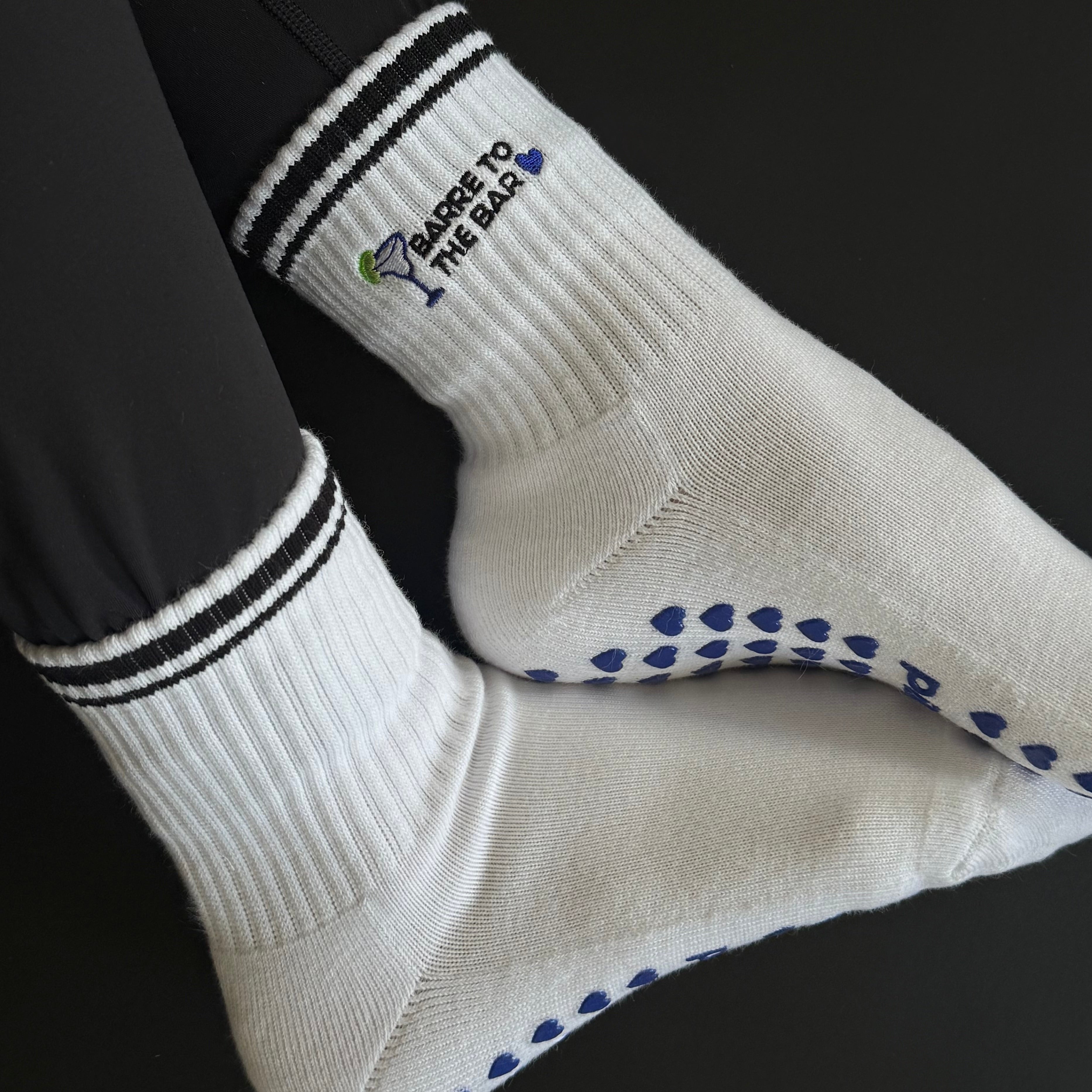 Barre to the bar grip socks meet me at the barre socks