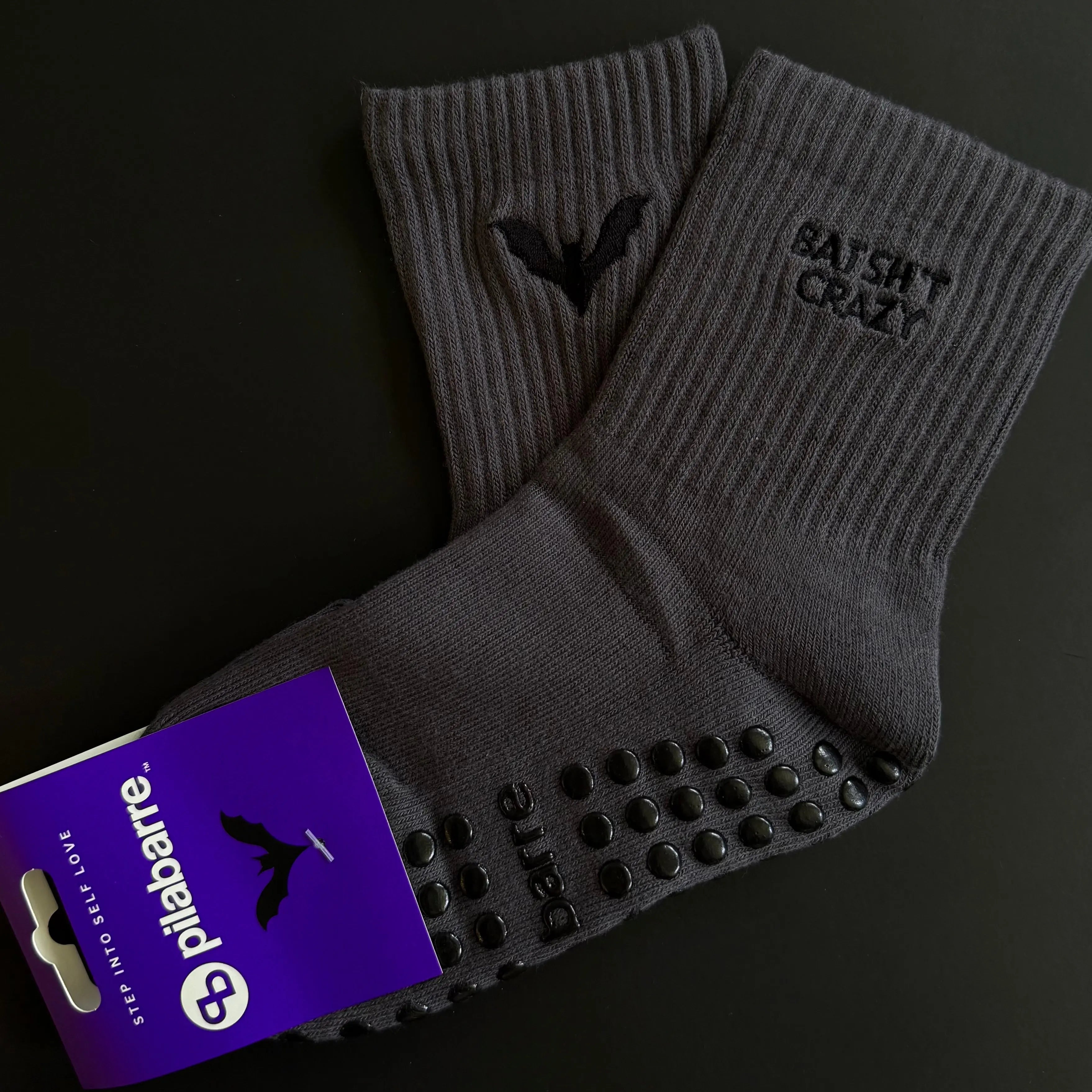 Bat Sh*t Crazy Halloween Grip Socks My Store