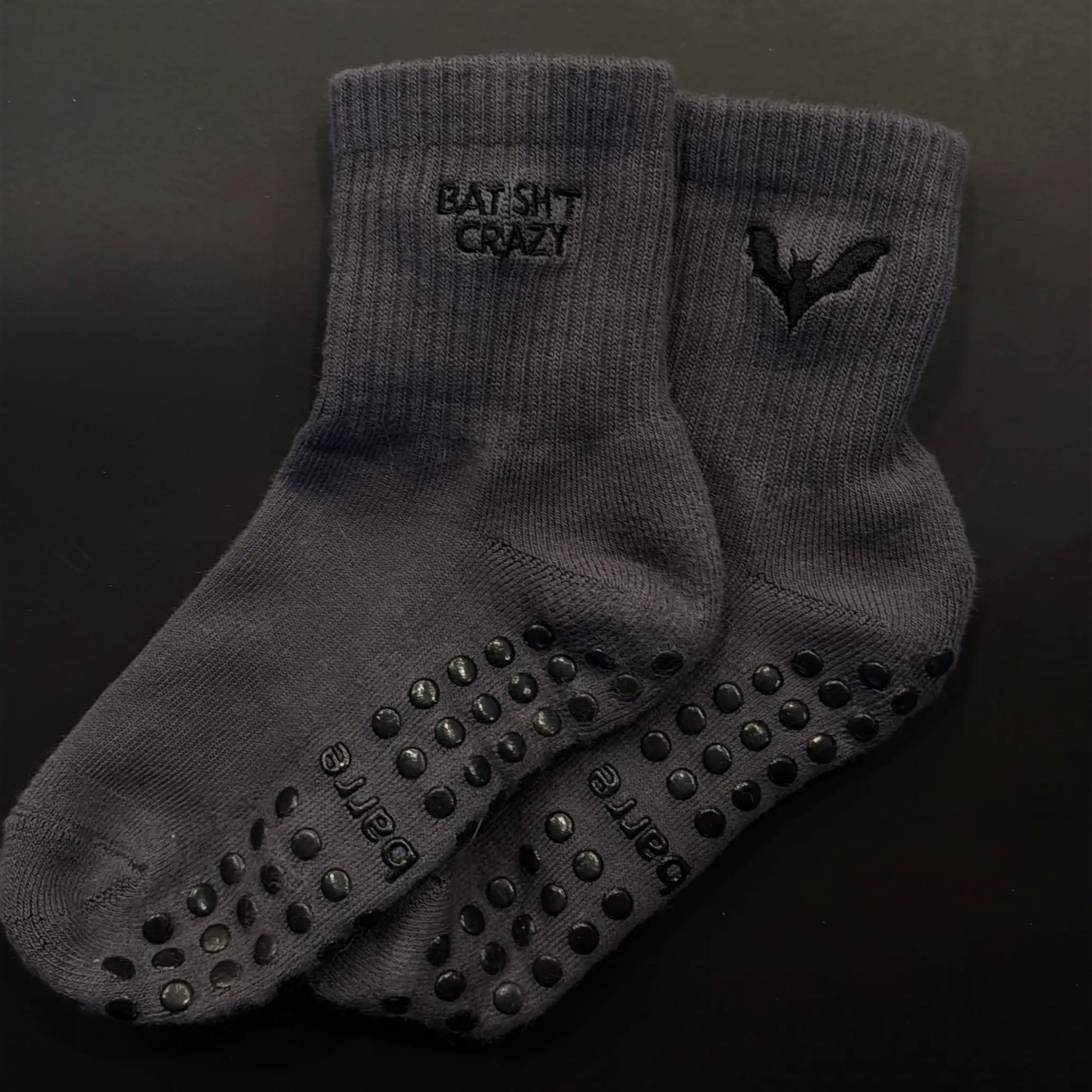 Bat Sh*t Crazy Halloween Grip Socks My Store